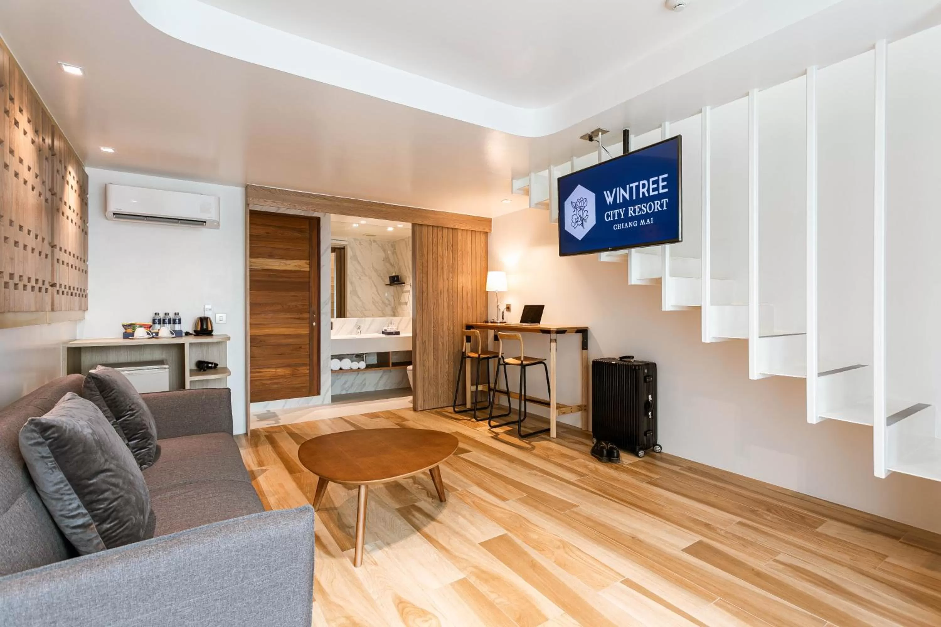 Living room in Wintree City Resort Chiang Mai