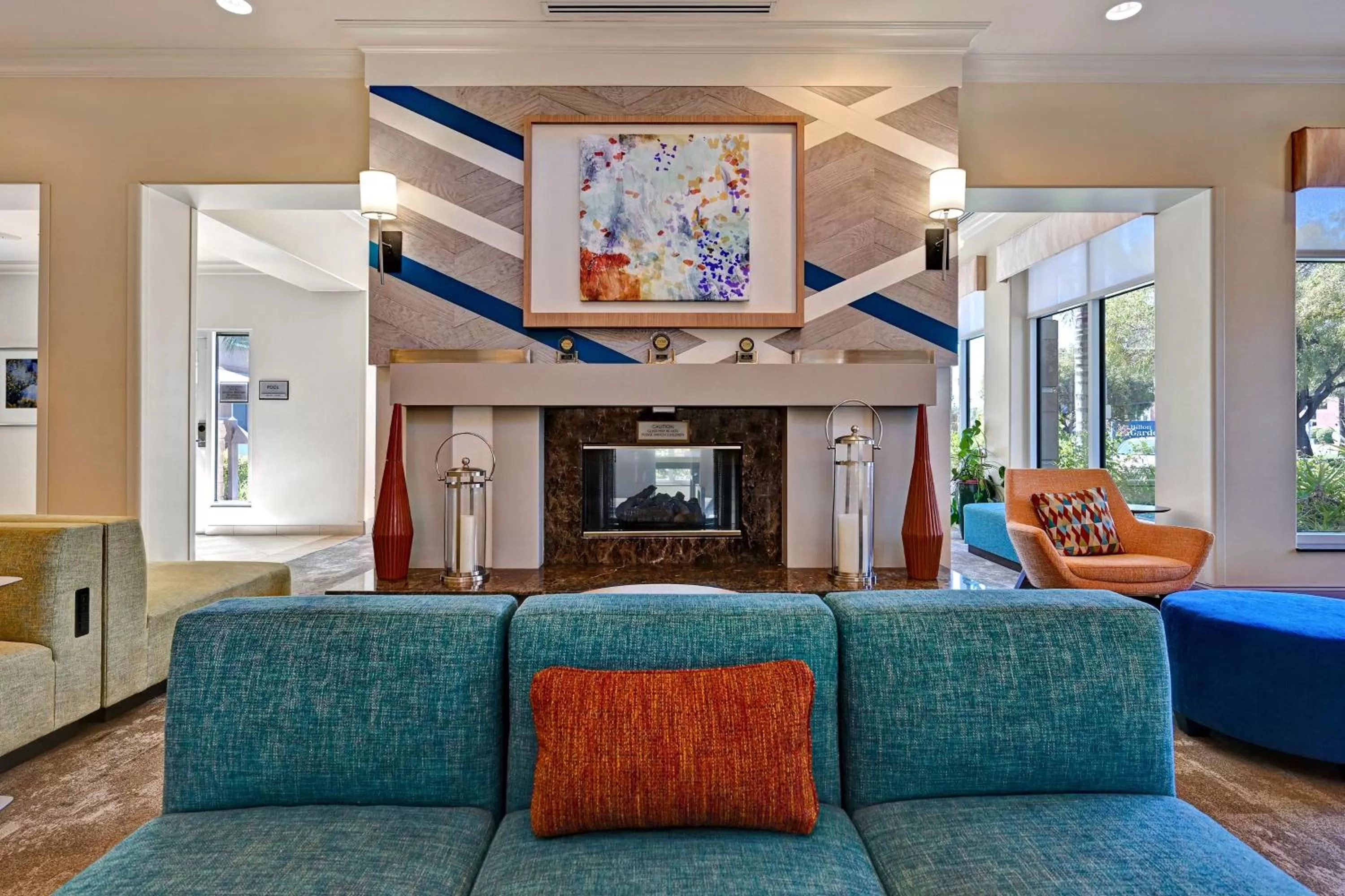 Lobby or reception in Hilton Garden Inn San Bernardino