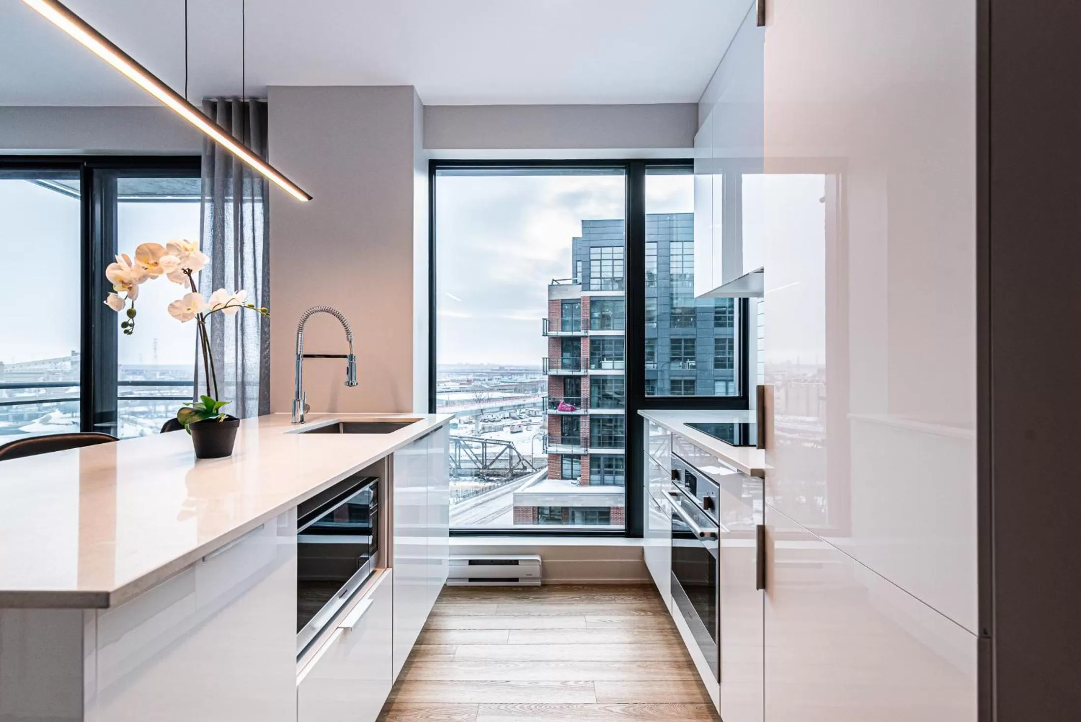 Communal kitchen, Bed in WERFY Luxury Apart-Hotel