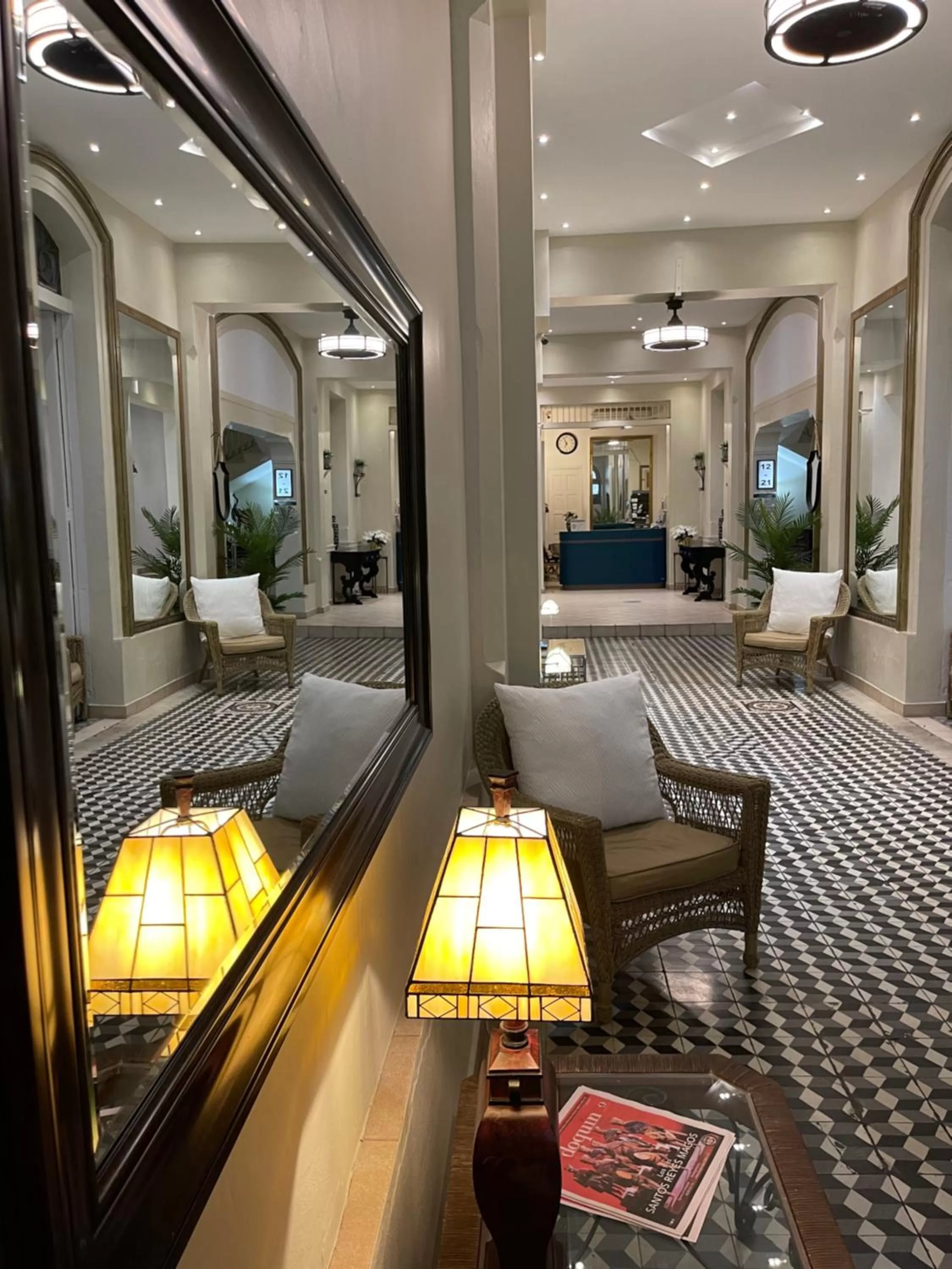 Lobby or reception in Boutique Hotel Belgica