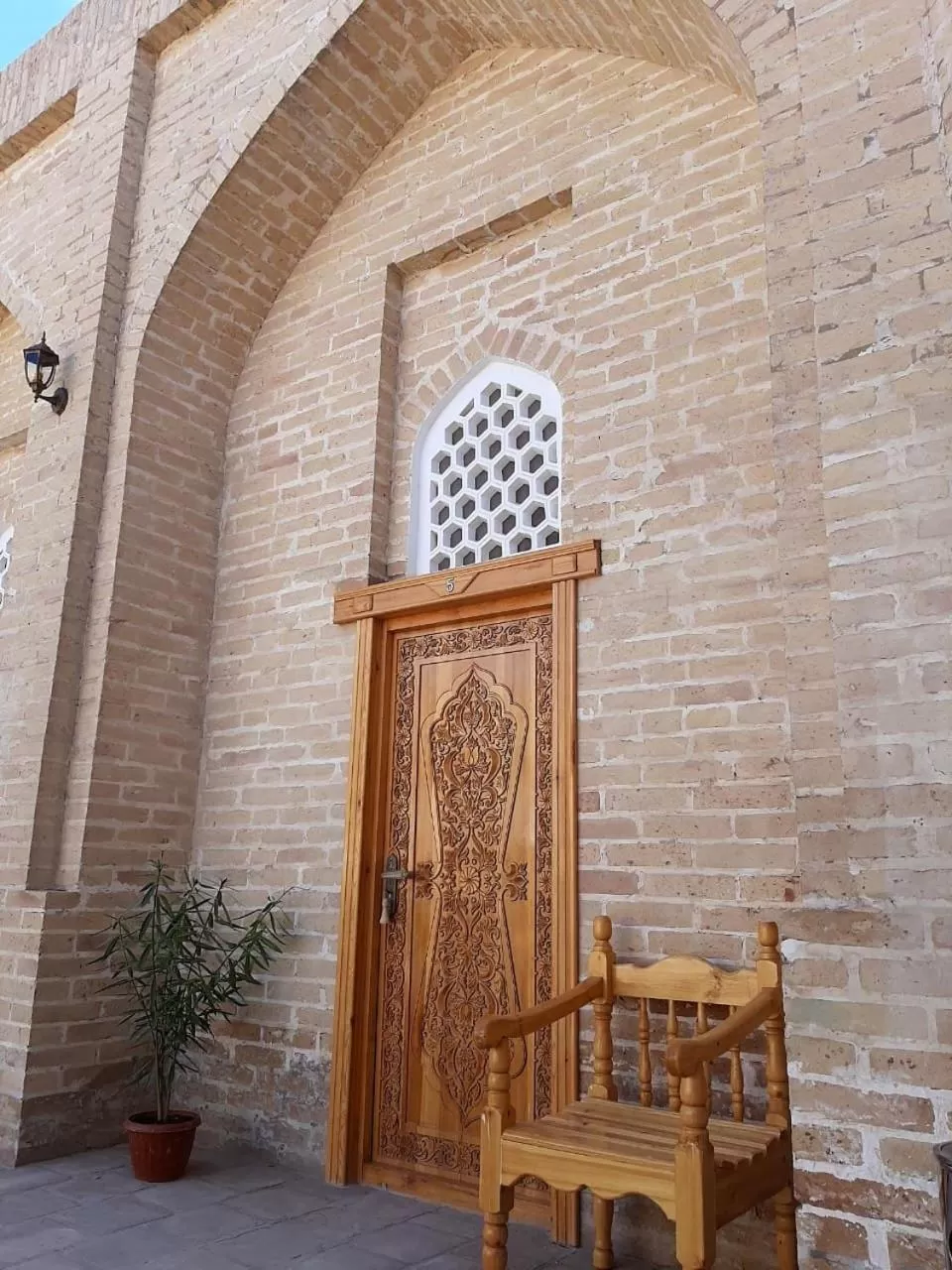 Garden in madrasah Polvon-Qori boutique hotel