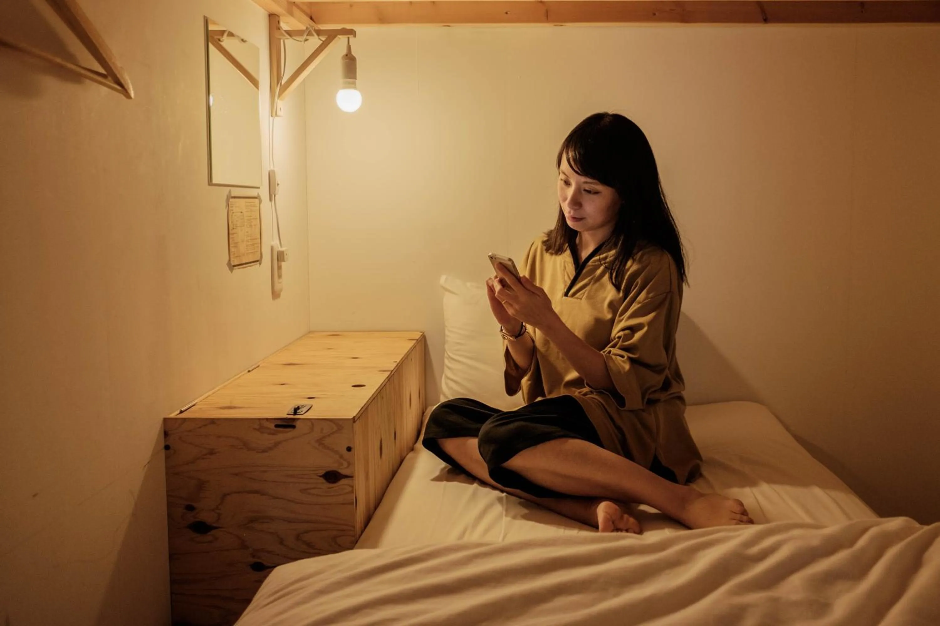 People, Bed in Blue Hour Kanazawa