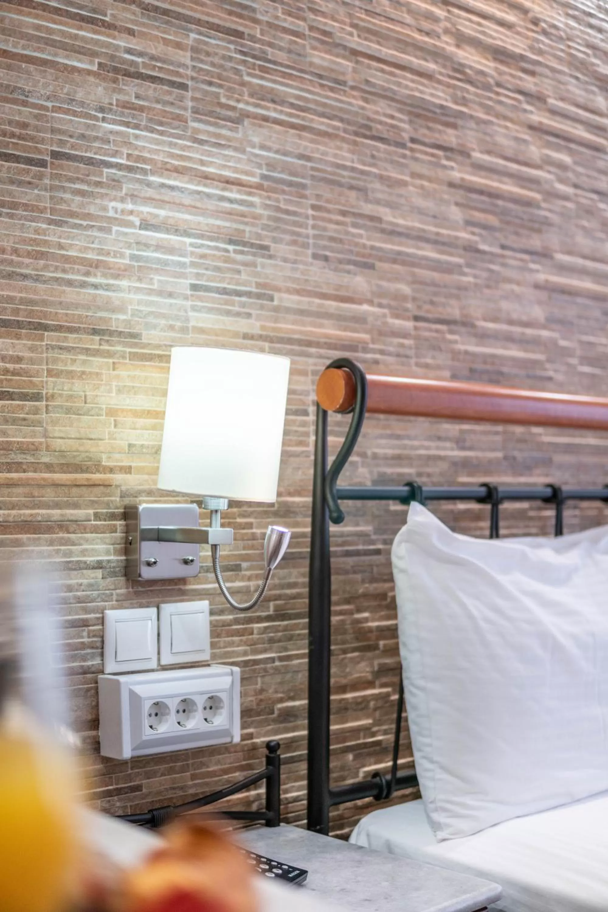 Bed in Argo Hotel Piraeus