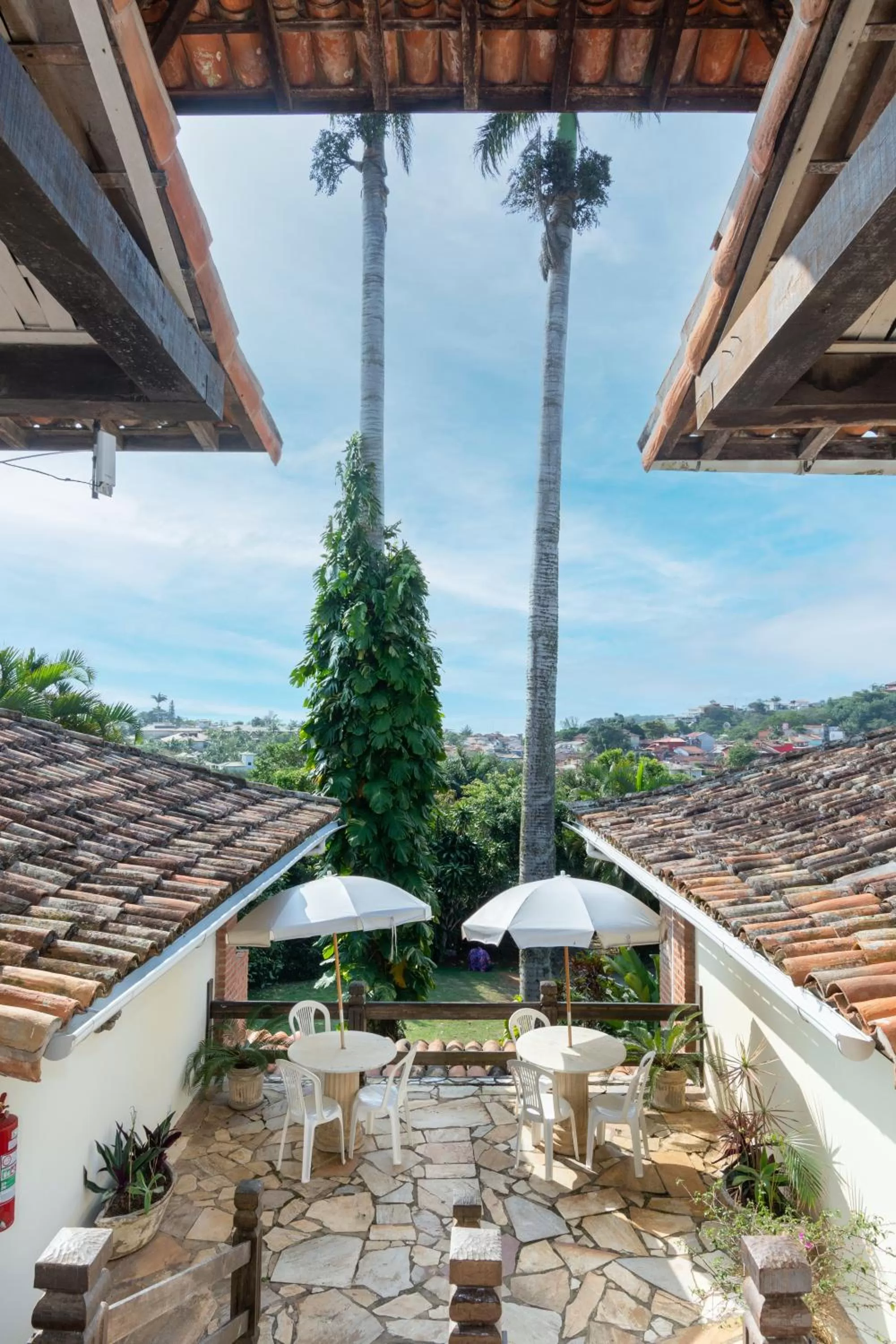 Balcony/Terrace in Pousada Afrika