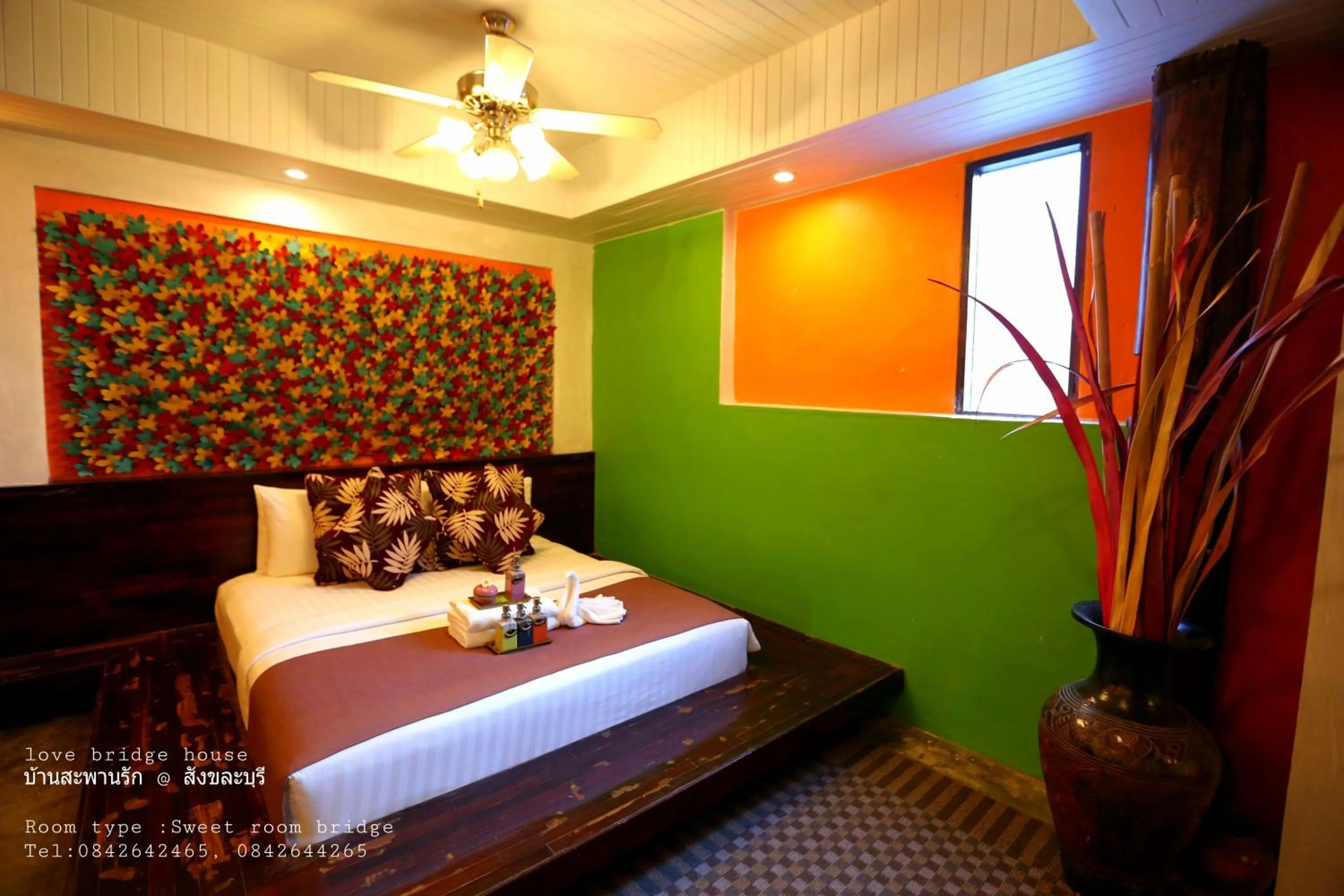 Bed in Love Bridge House บ้านสะพานรัก