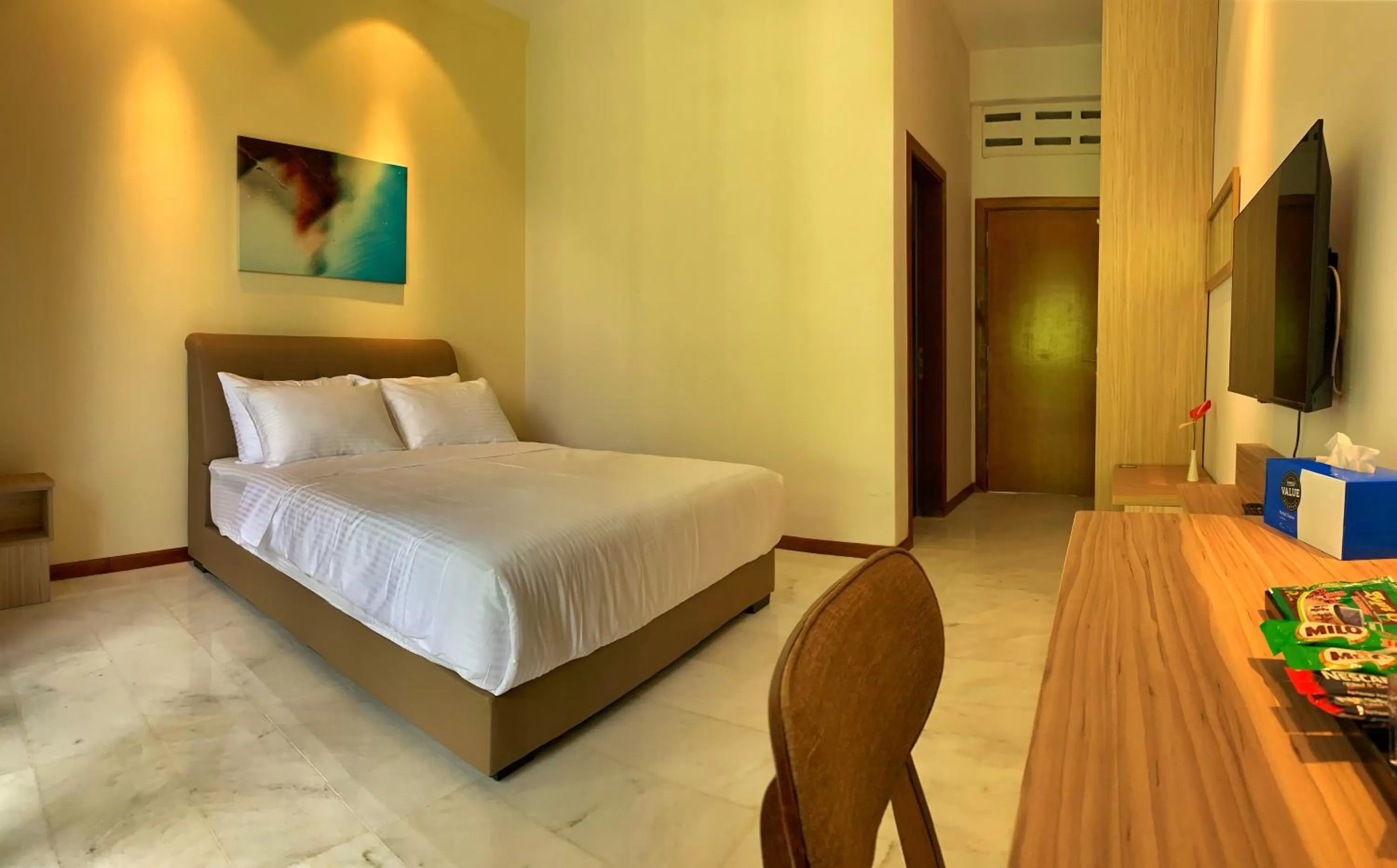 Bed in Harmony Valley Retreat