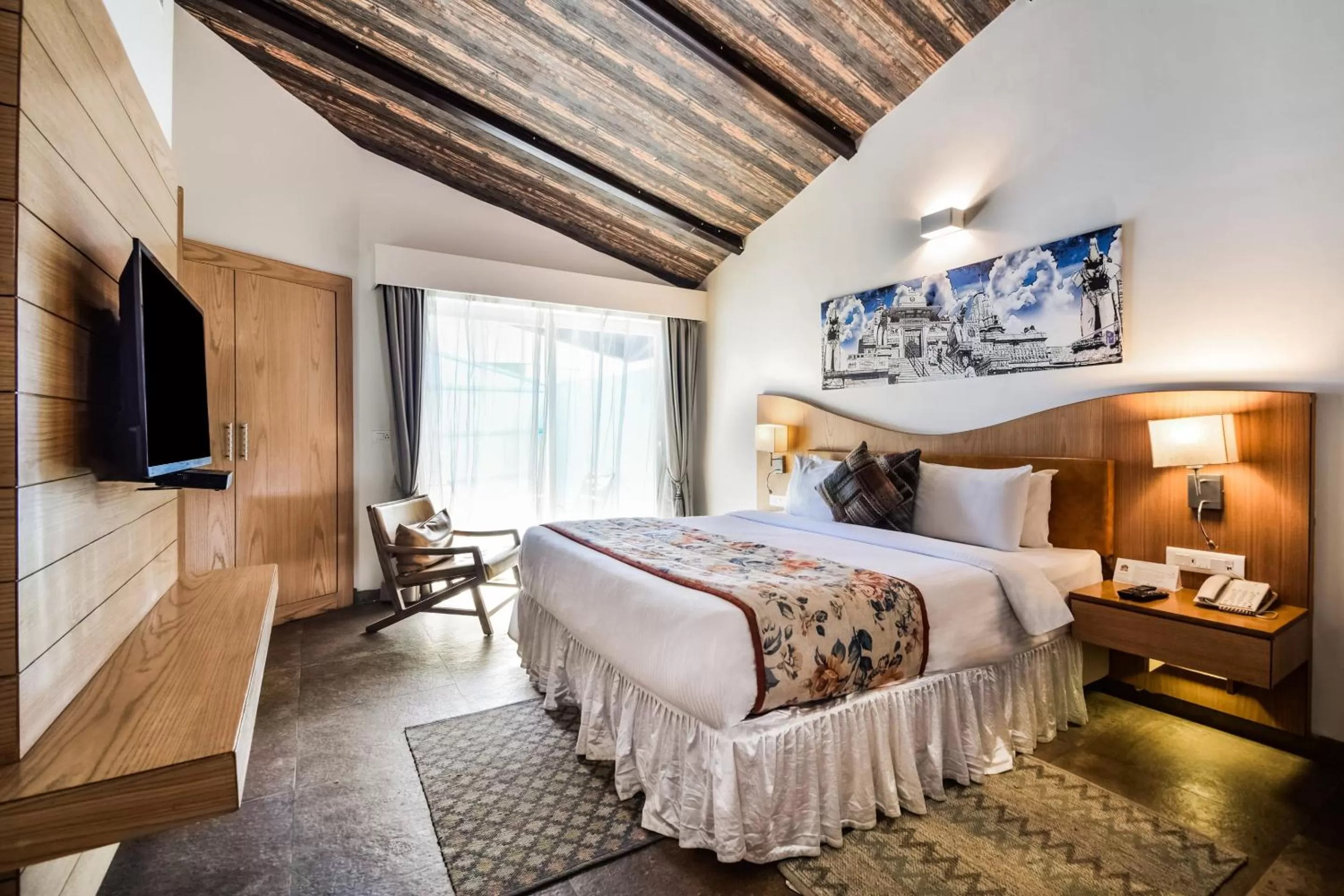 Bedroom, Bed in Bamboo Saa Resort & Spa - Udaipur