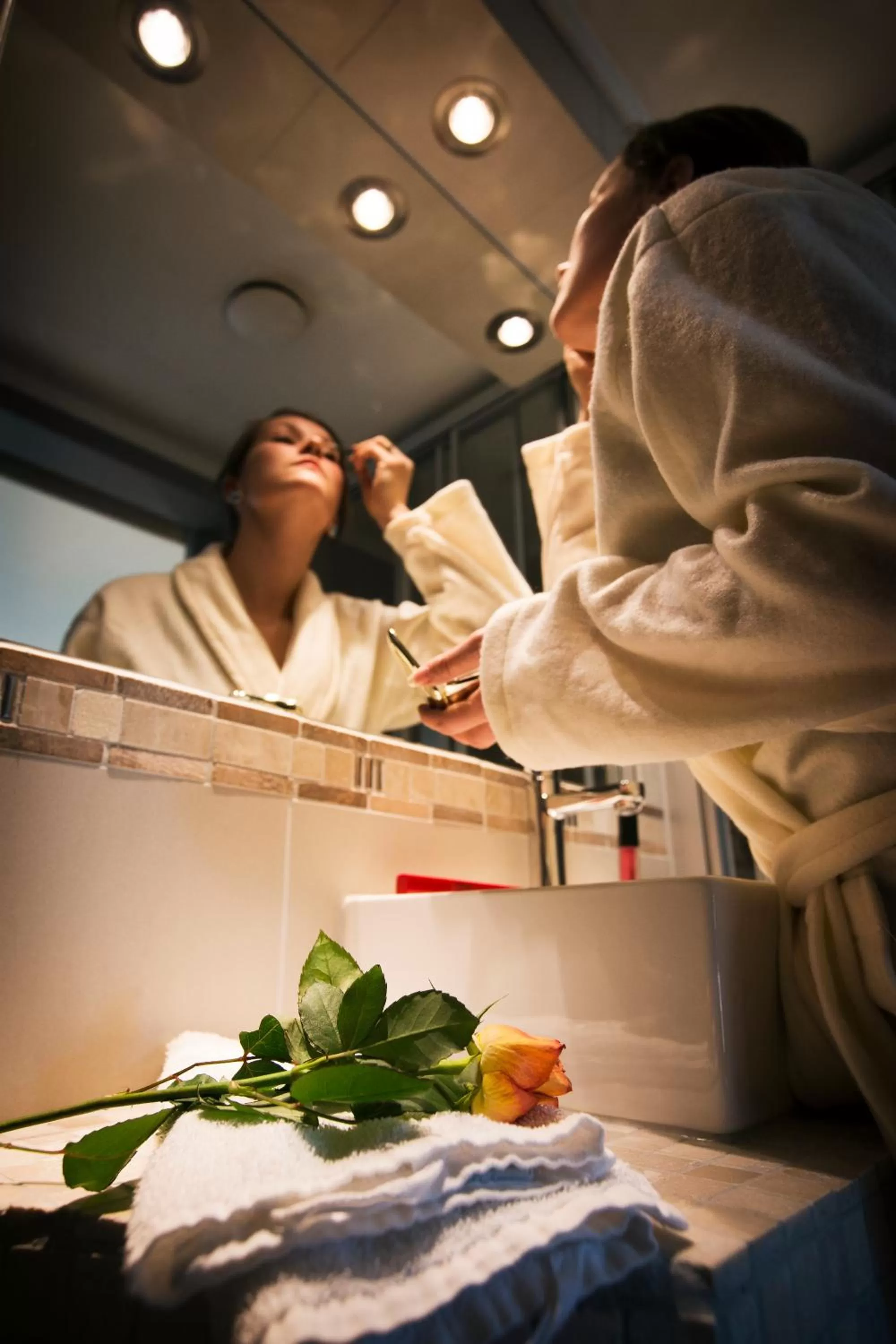 Bathroom in Vinger Hotell