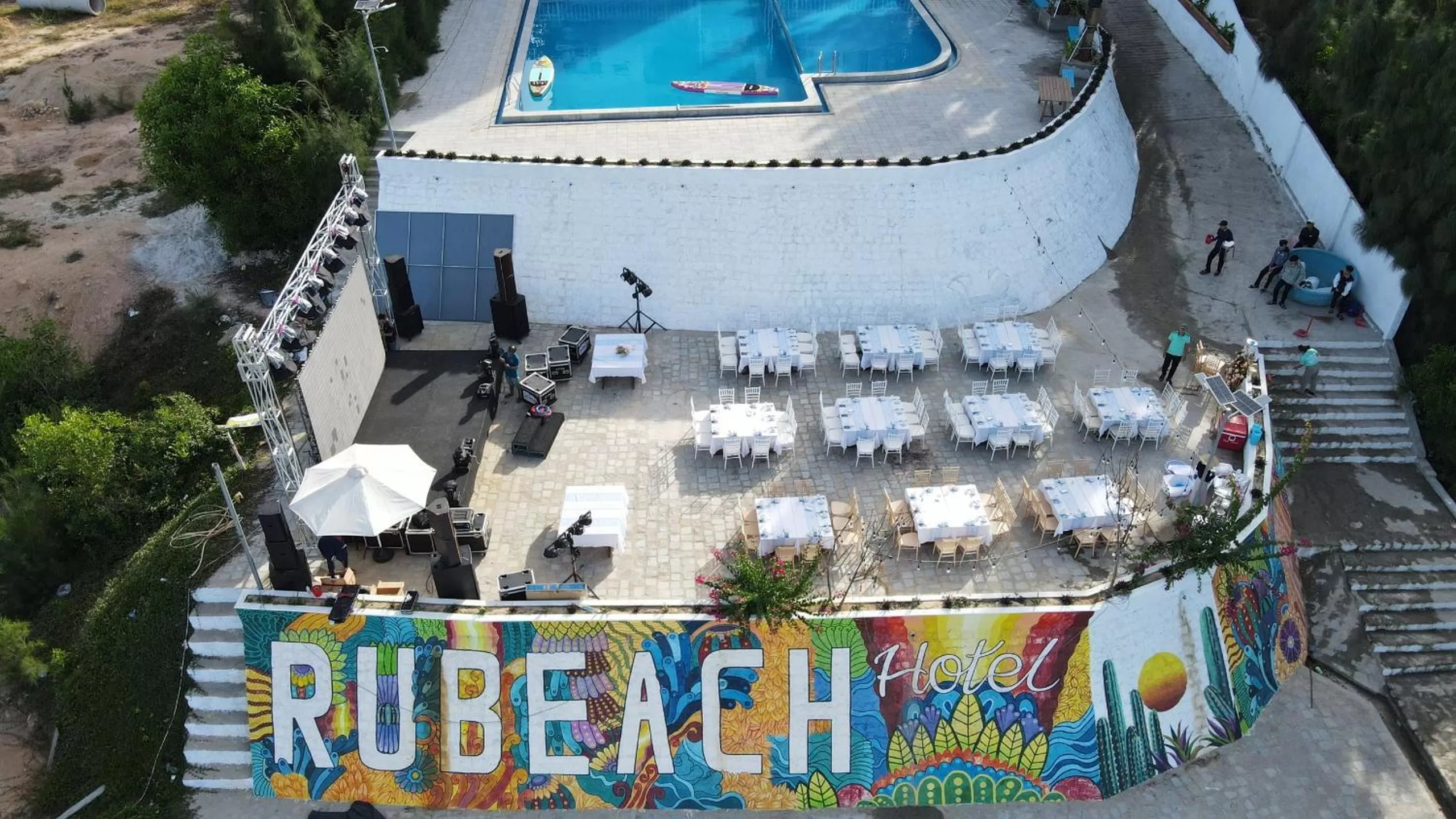 Bird's eye view, Bird's-eye View in RUBEACH HOTEL & REROST