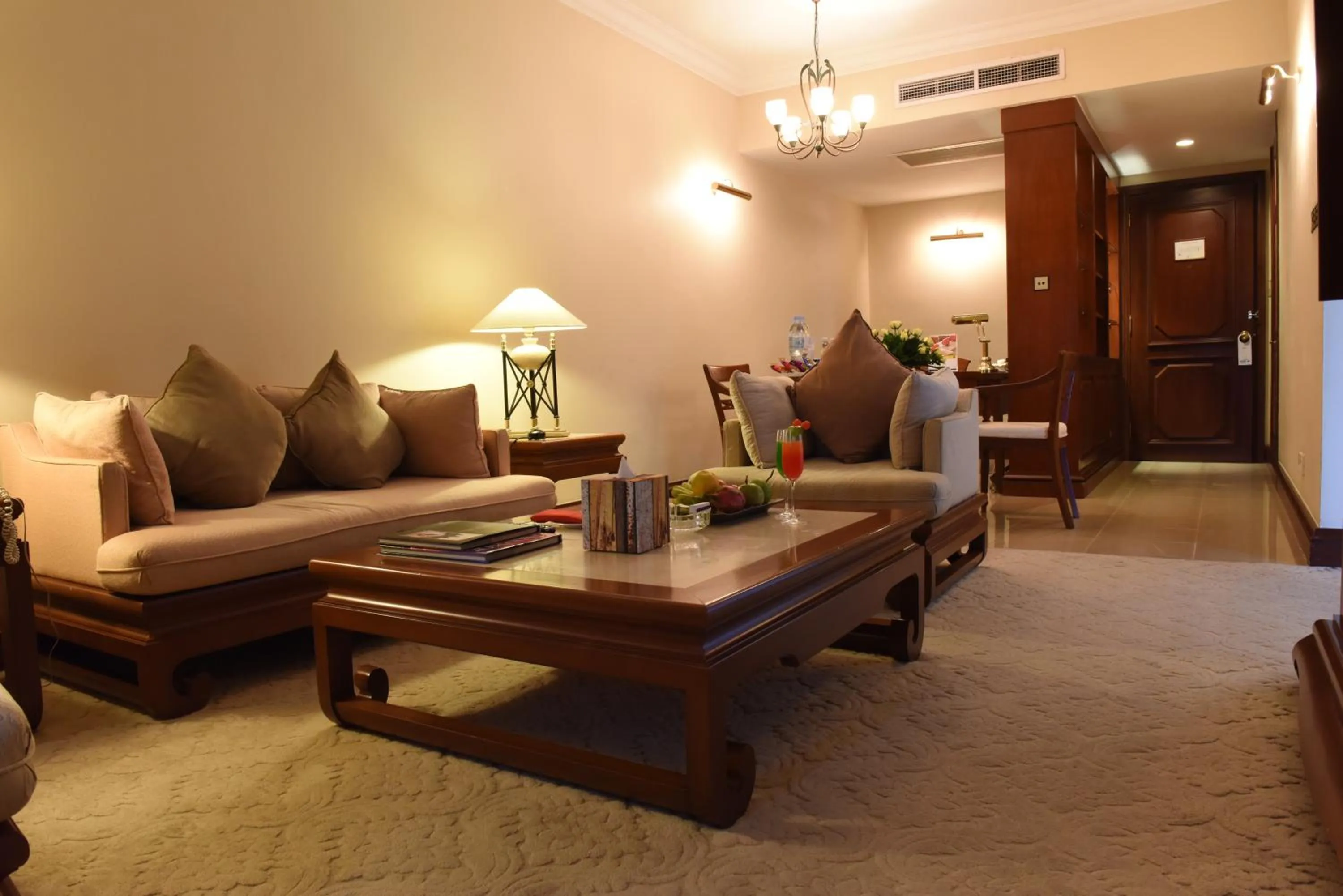 Living room in Hotel Cambodiana