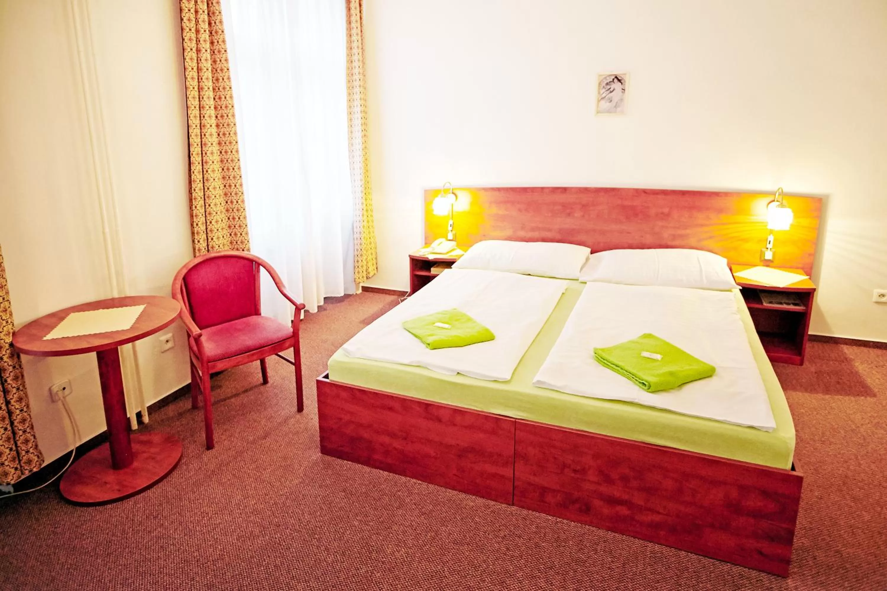 Photo of the whole room, Bed in Wellness Hotel Central