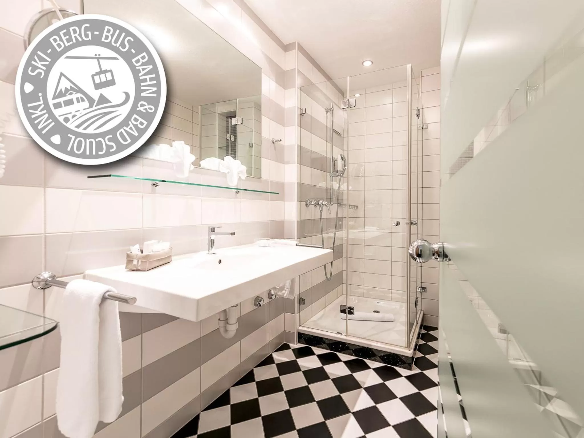 Bathroom in Hotel Belvedere Scuol