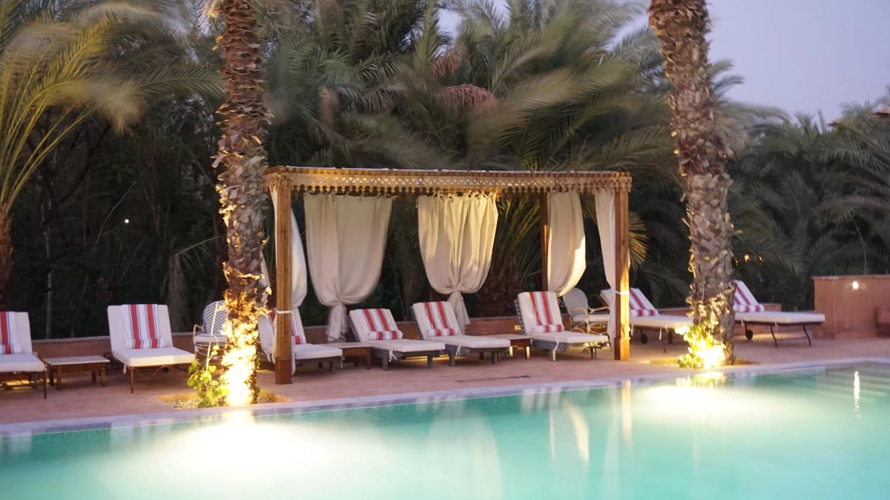 Swimming pool in Al Moudira Hotel