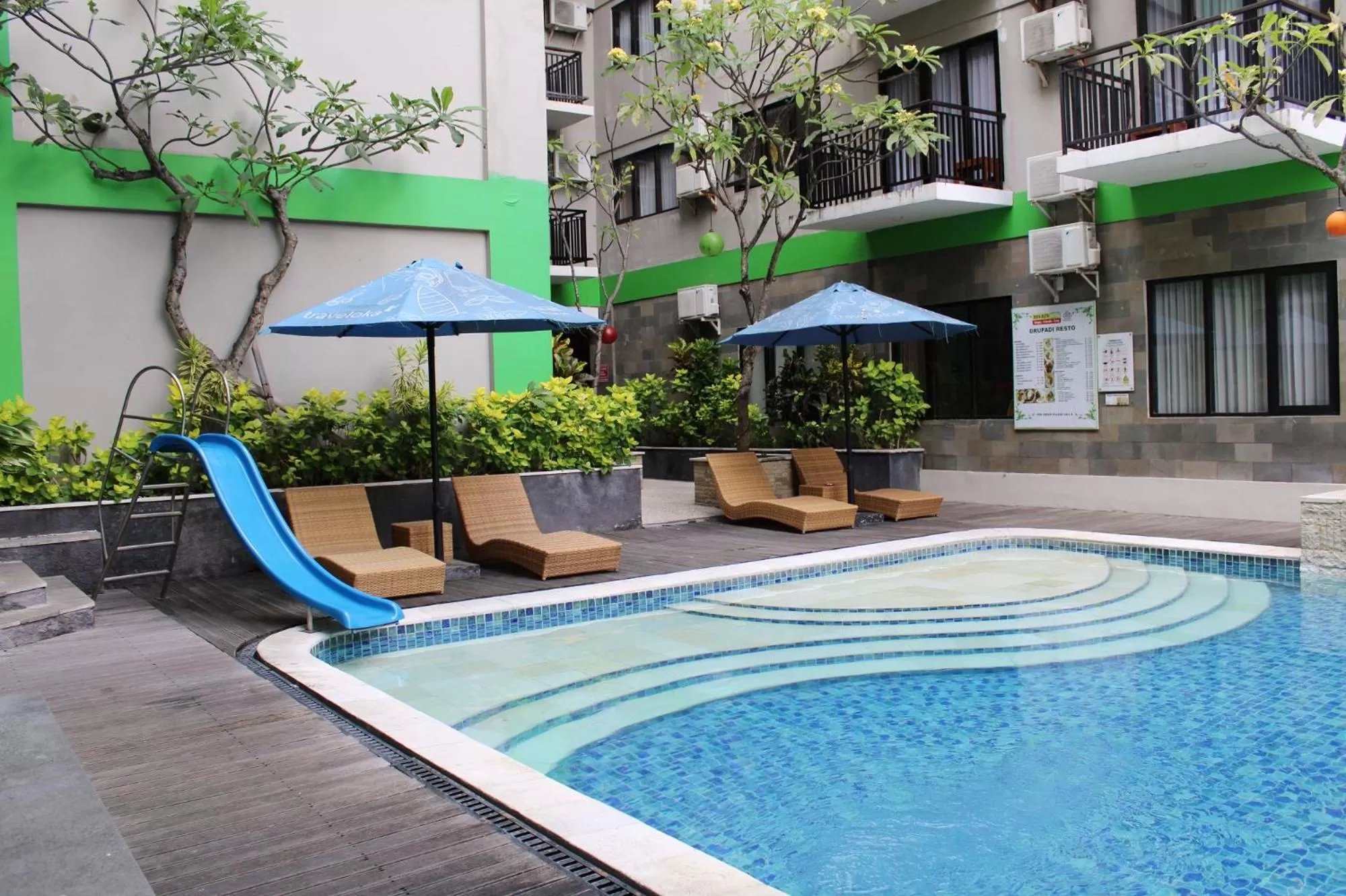 Swimming pool in Rofa Kuta Hotel - CHSE Certified