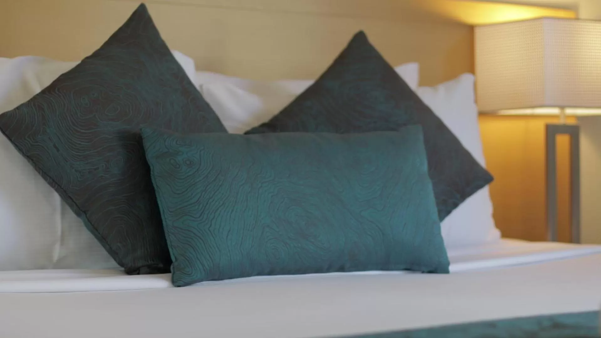 Decorative detail, Bed in Manly Marina Cove Motel