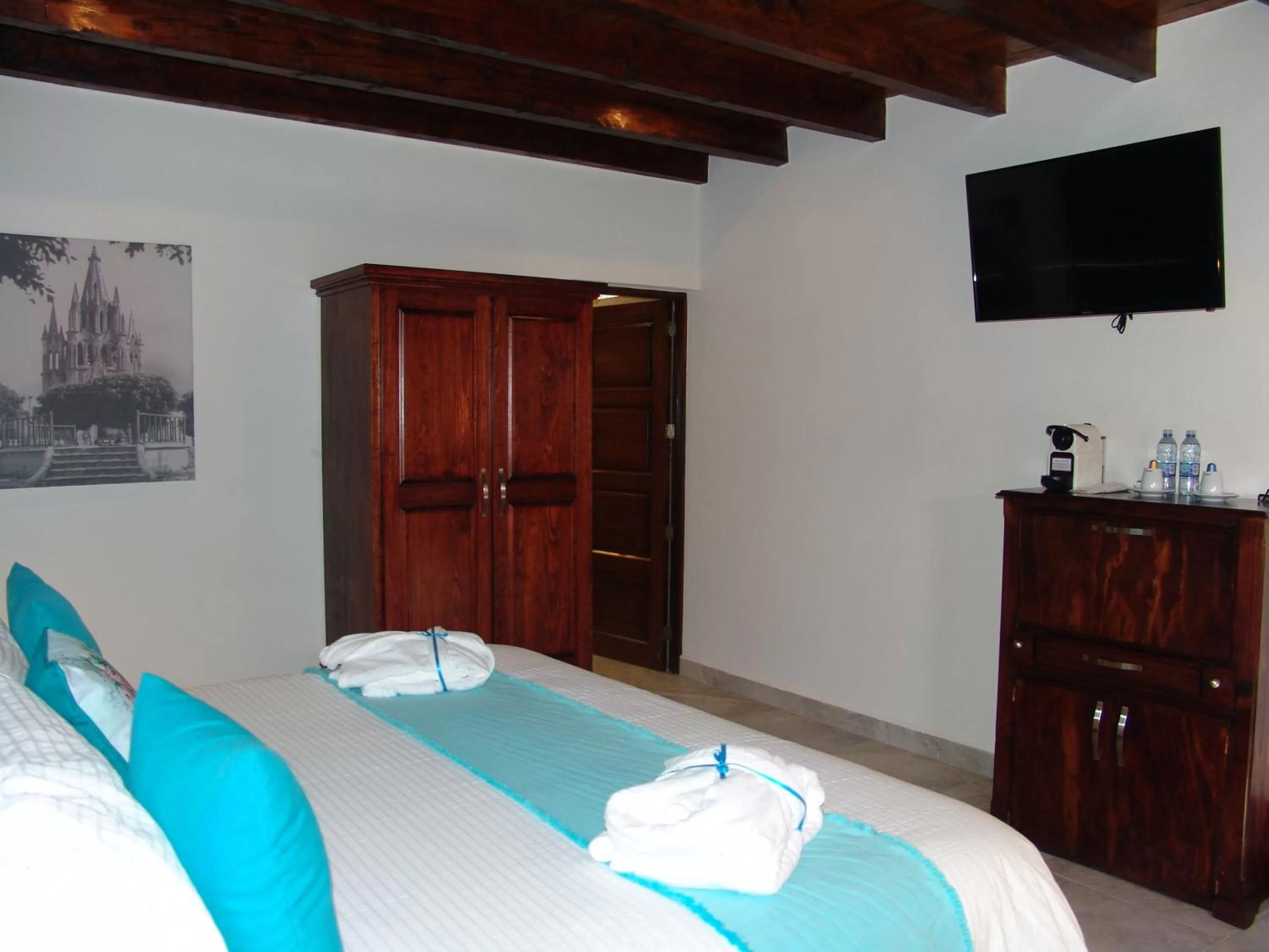 Bed in Hotel Casa Don Quijote