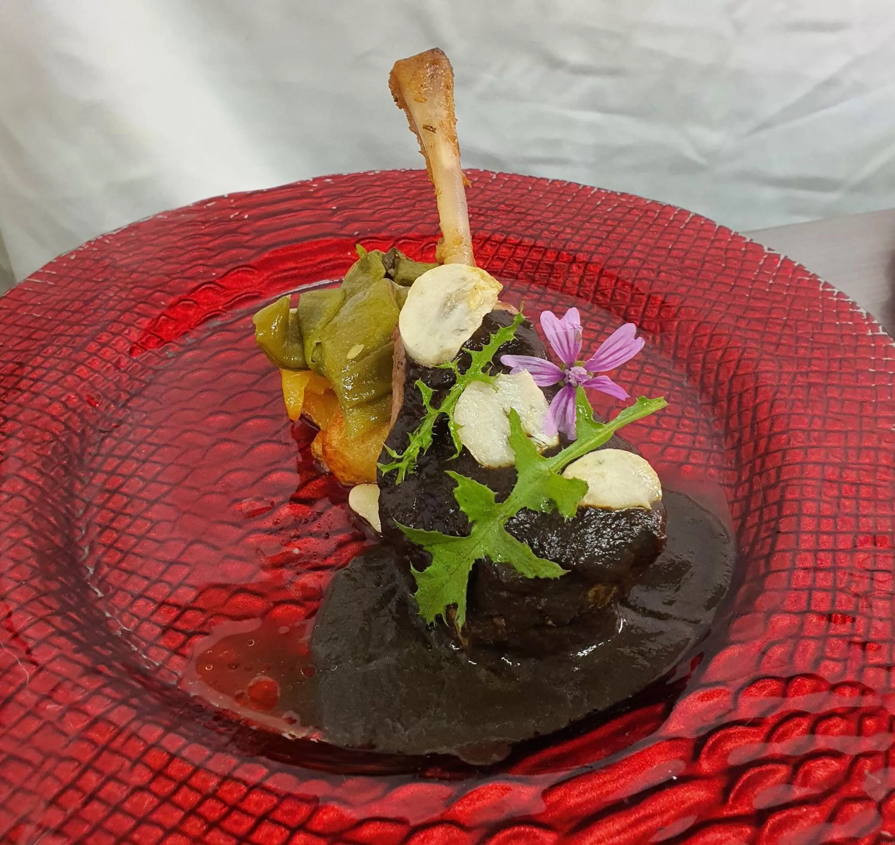 Food close-up in Hotel Boutique Bodegas De Arnes - Adults Only