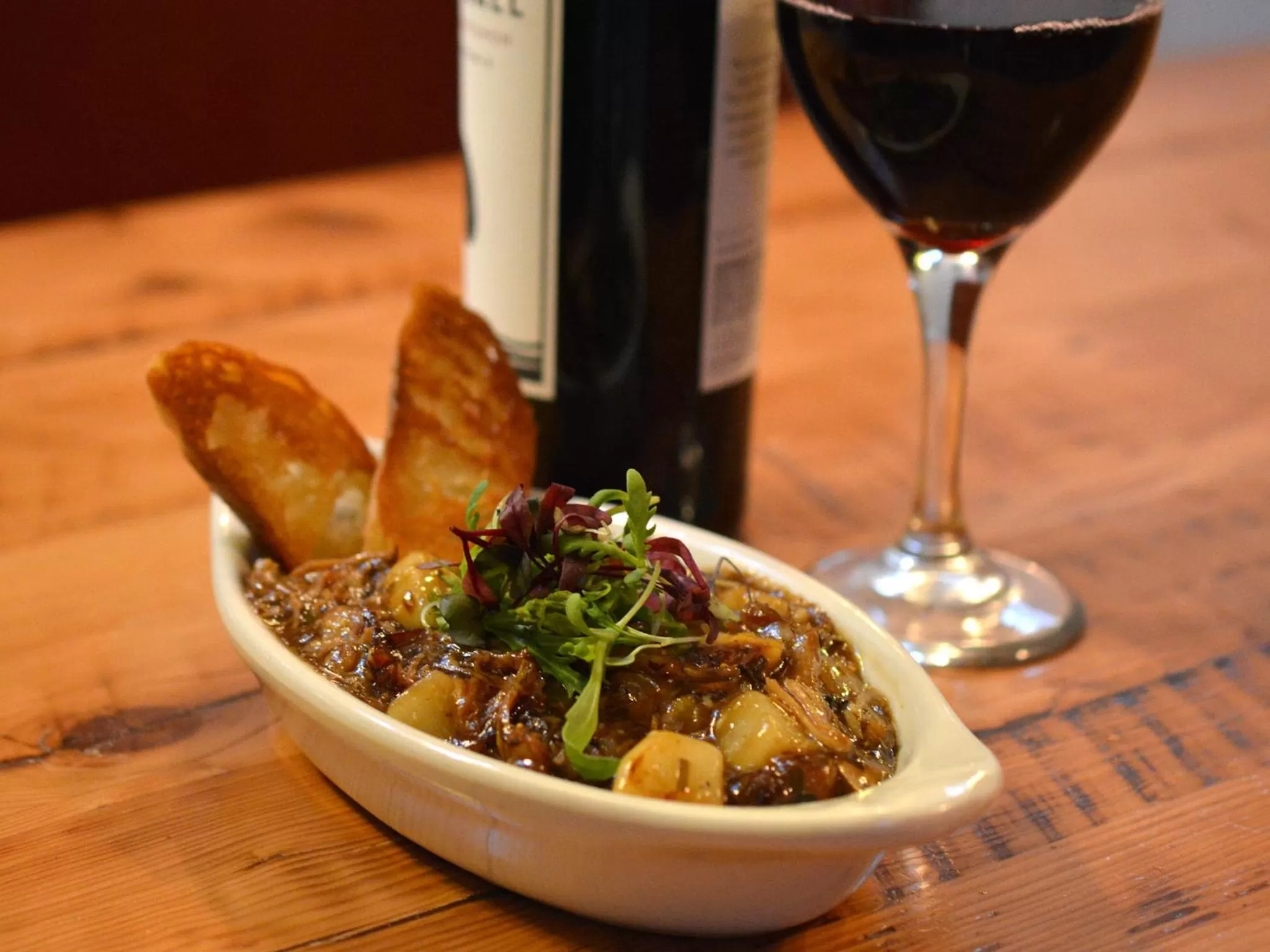 Food close-up in Hyde Away Inn