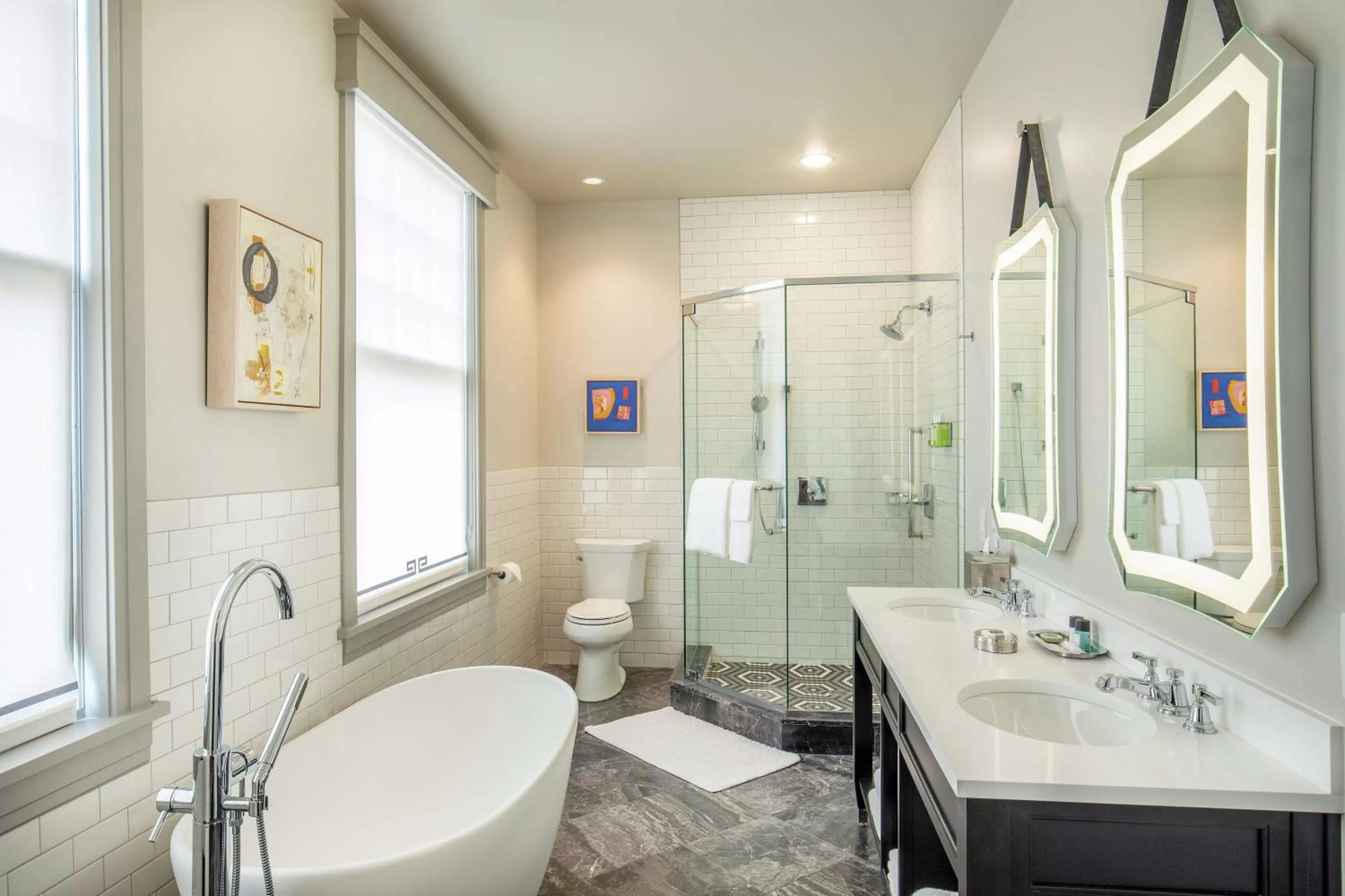 Bathroom in The Virginian Lynchburg, Curio Collection By Hilton