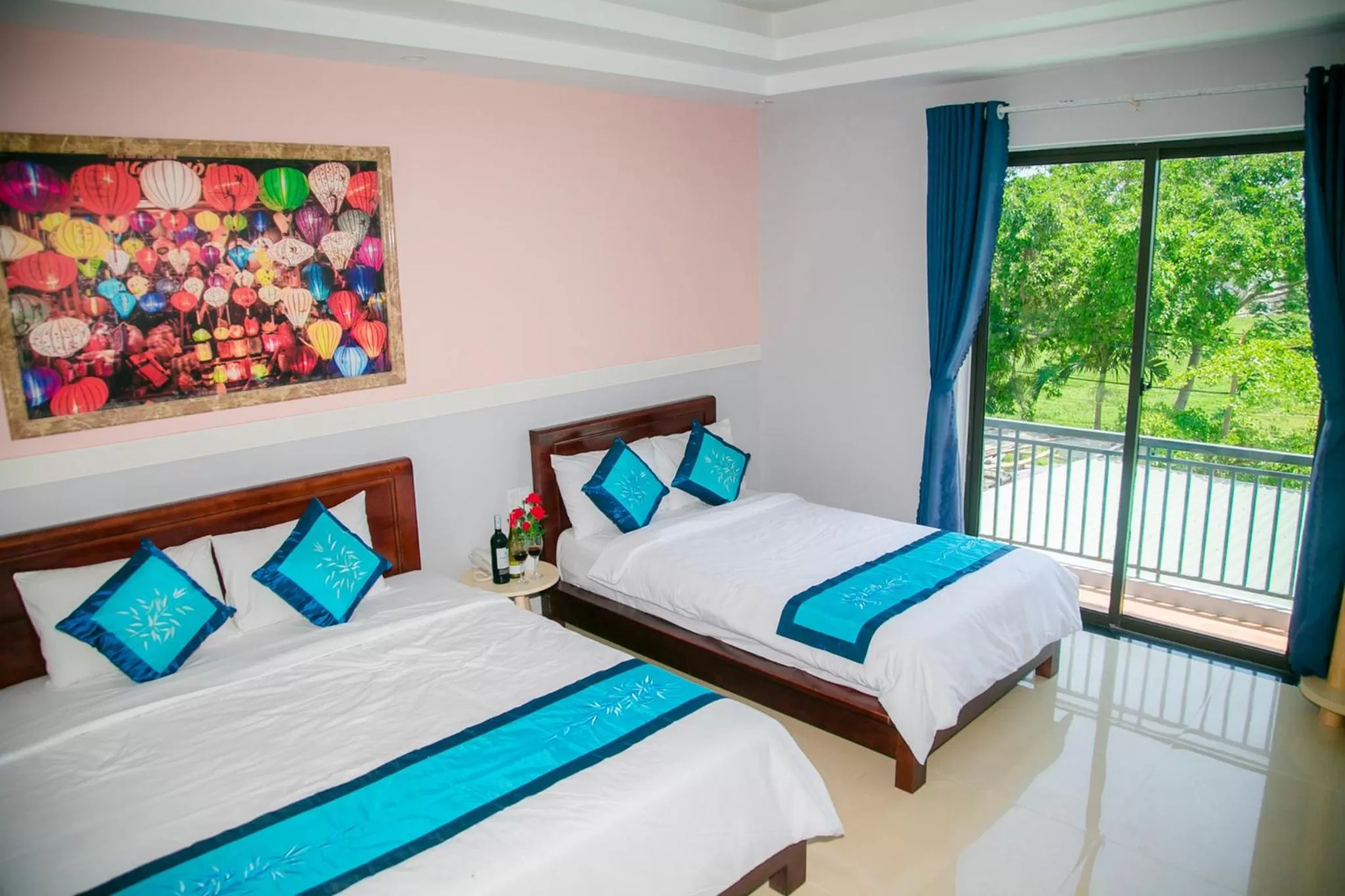 Bed in Hào Anh Villa Hội An