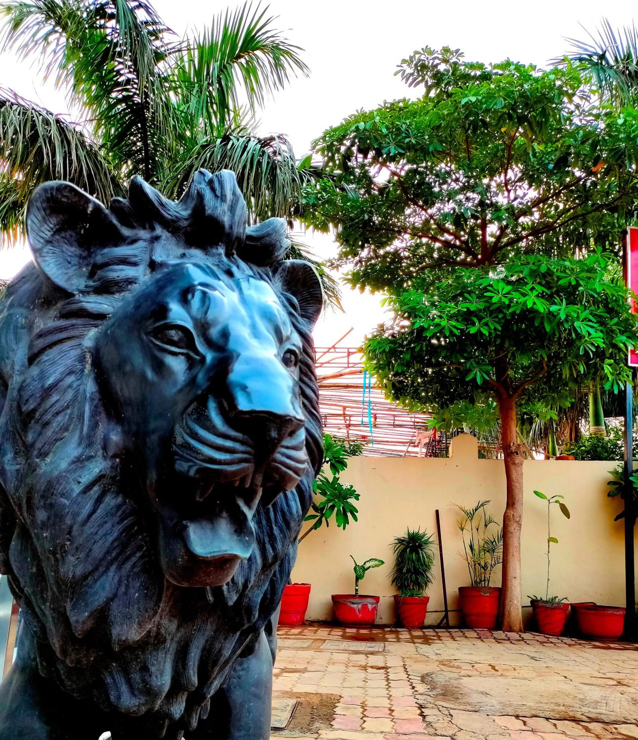 Decorative detail in Hotel Karan Vilas