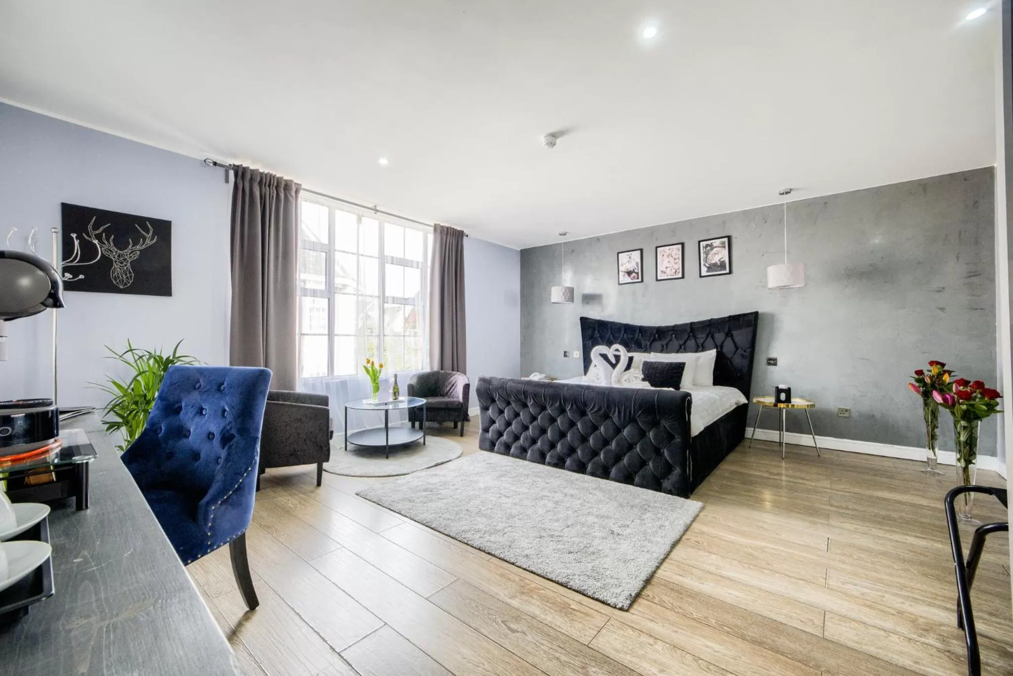 Living room in Villare Leicester City Centre hotel