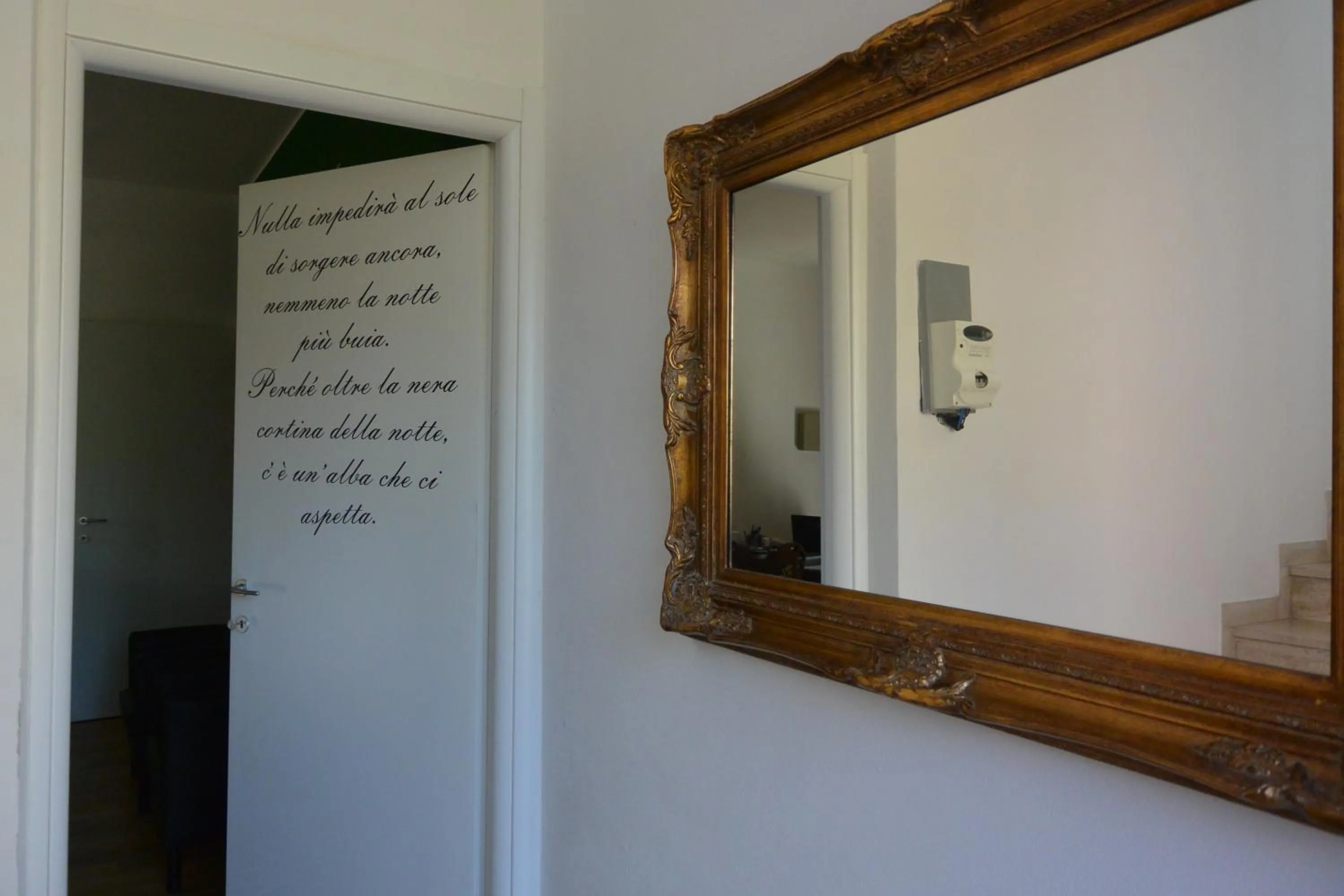 Decorative detail in Pavia Ostello