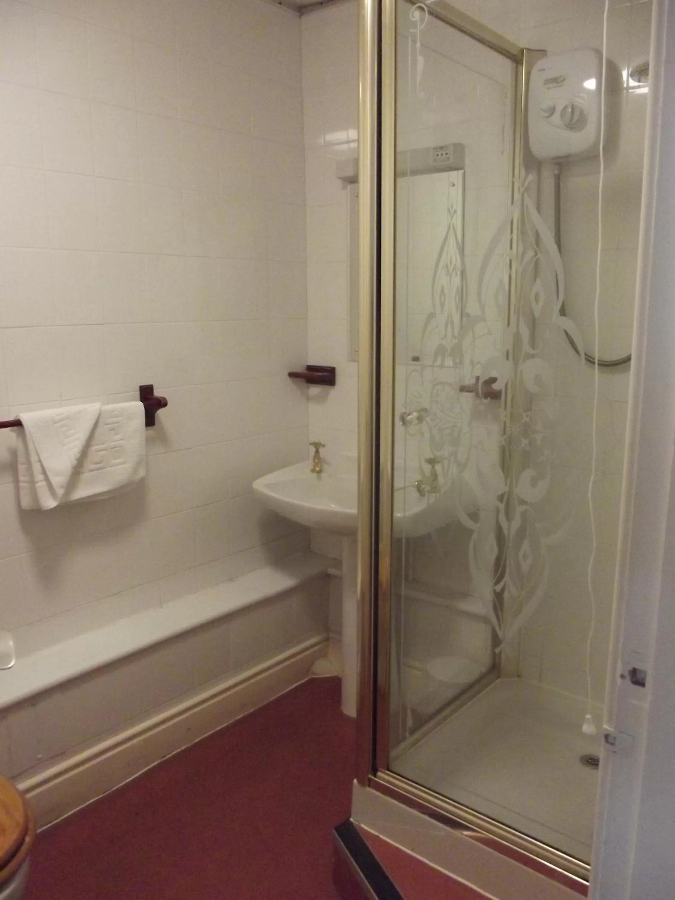 Shower in Plas Coch Hotel Ltd