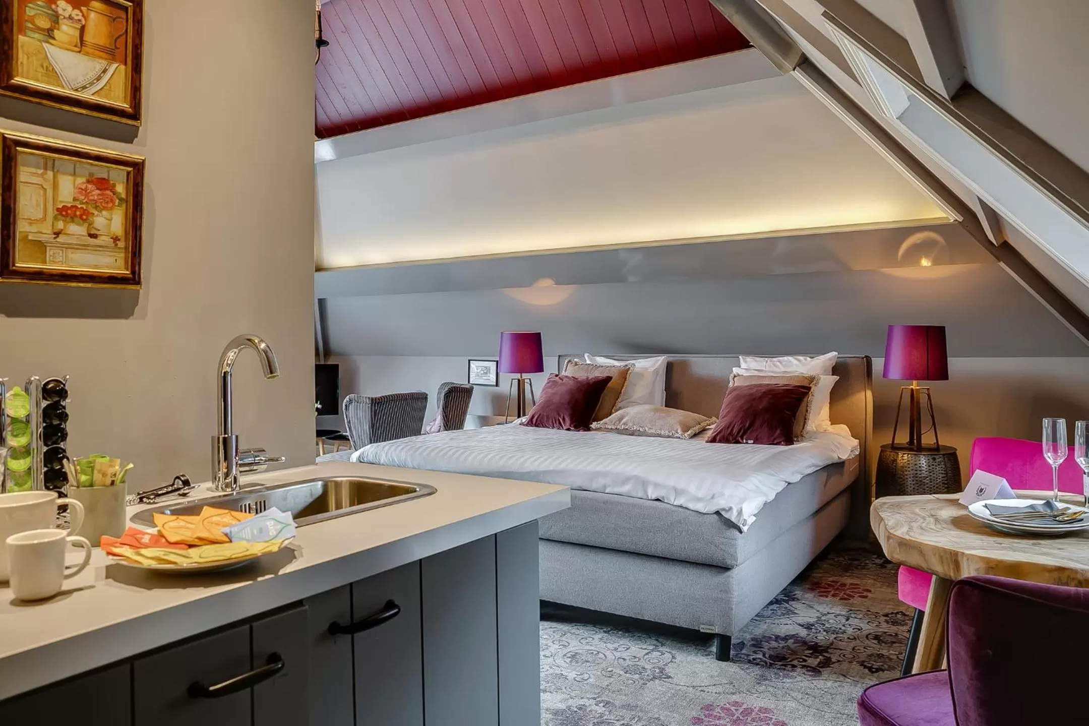 Bed in Boutique Hotel 't Vosje