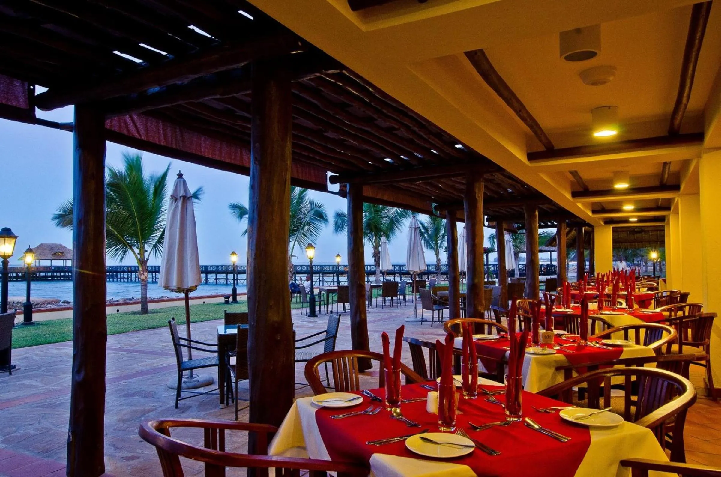 Sunset in White Sands Hotel