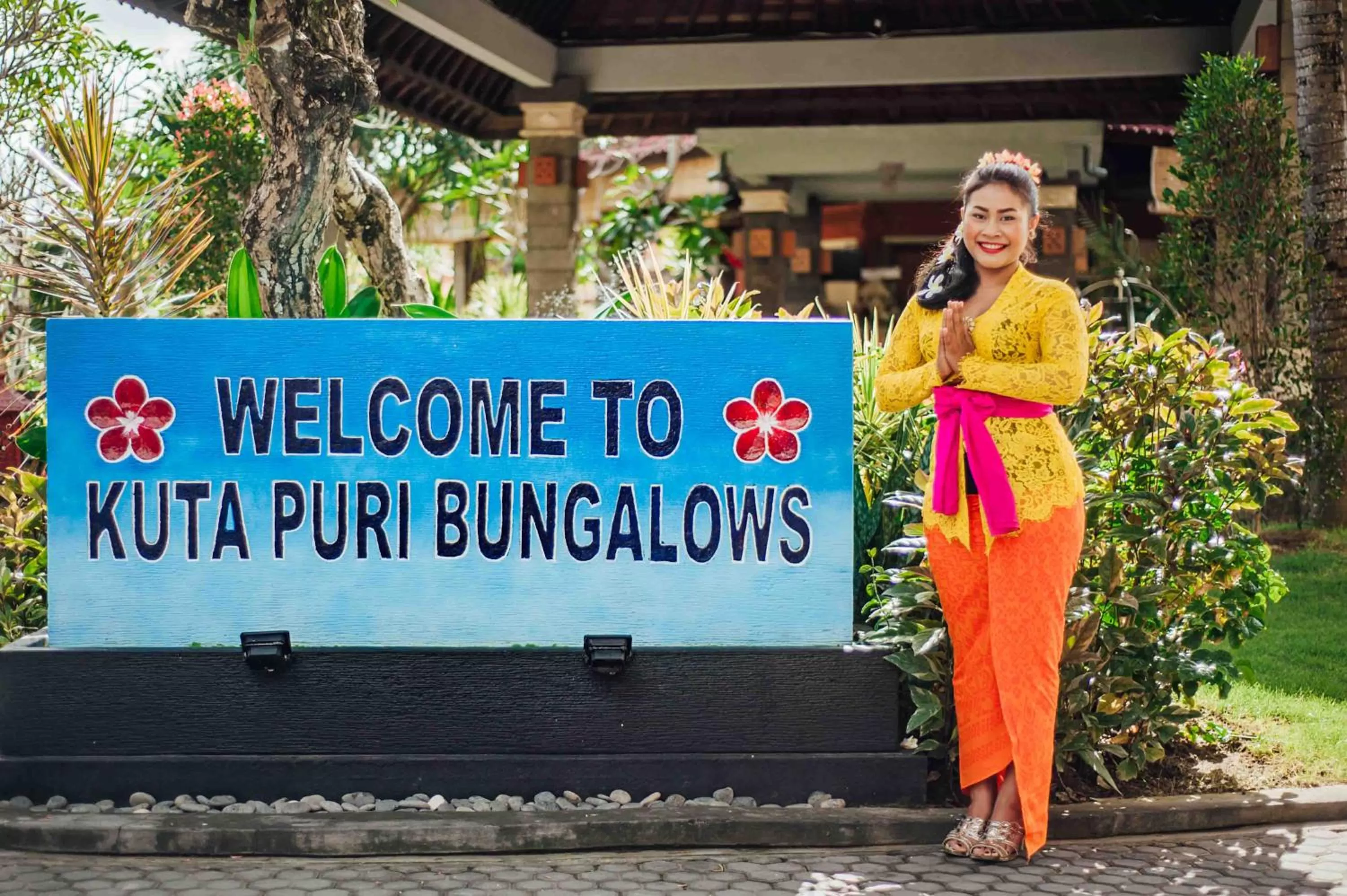 Property logo or sign in Kuta Puri Bungalows, Villas and Resort