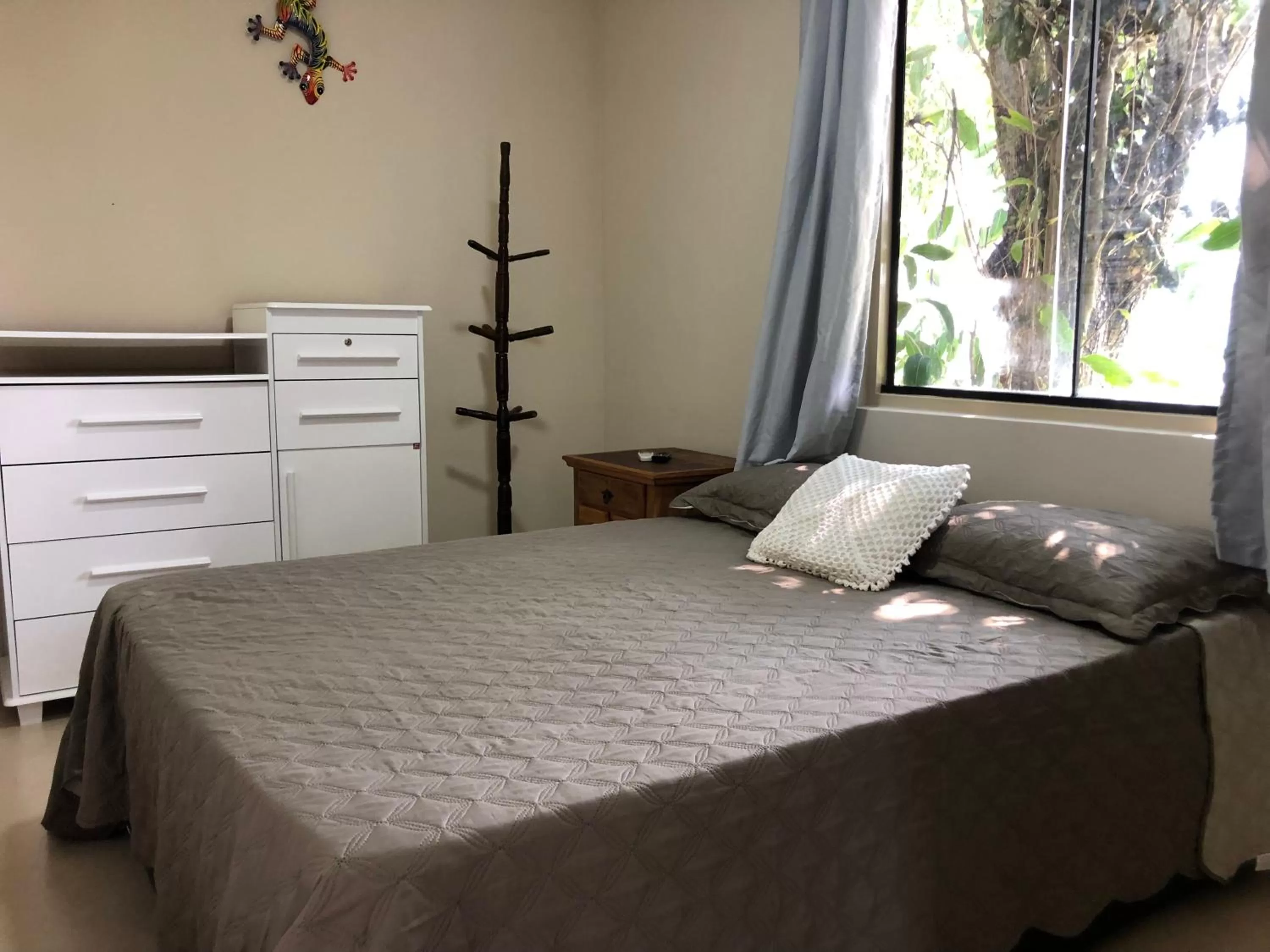 Bed in Pousada Ondas de Floripa