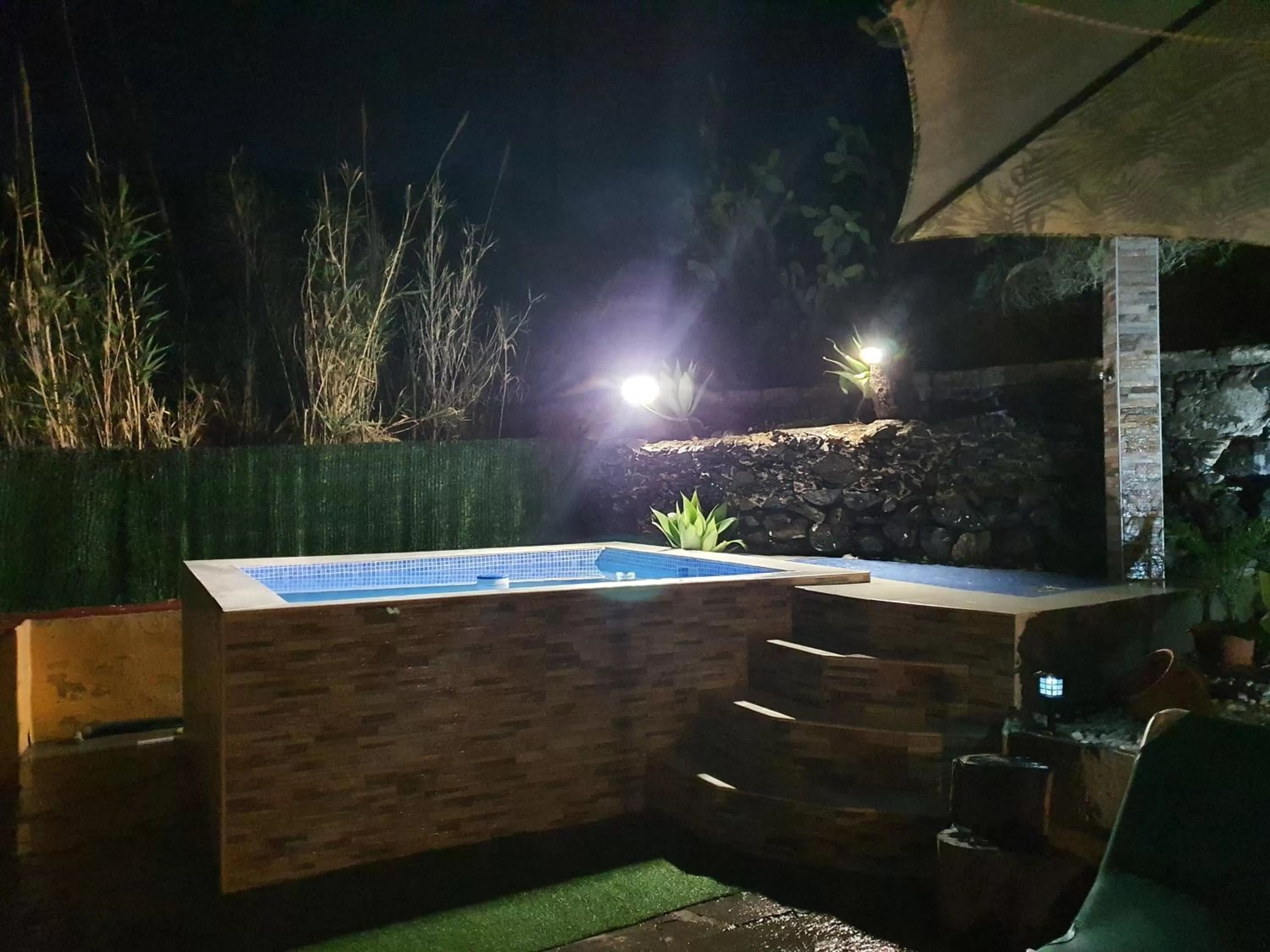 Pool view in Hotel Rural La Raya 1866