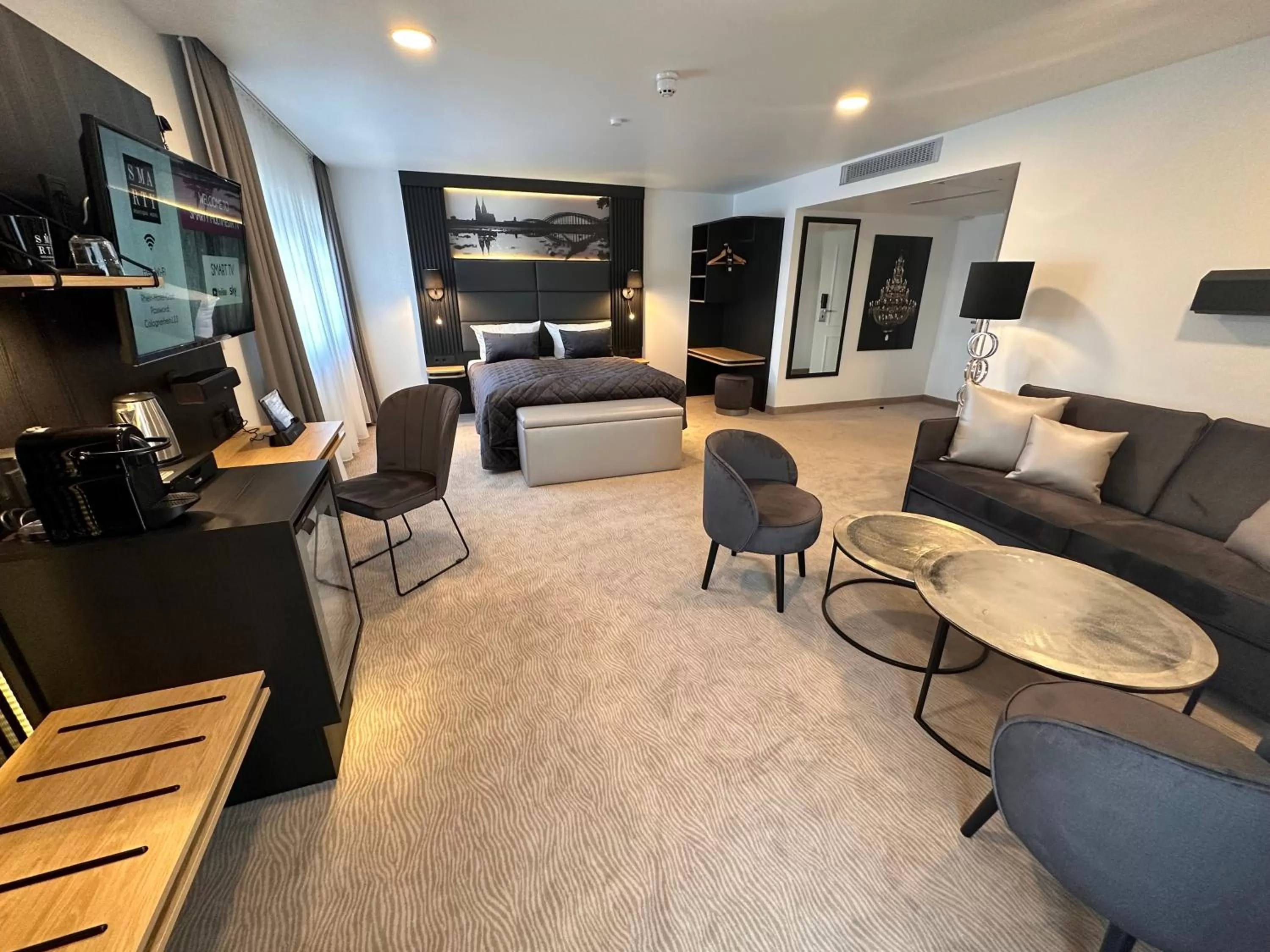 Panorama Suite mit Rheinblick in Rhein Hotel St. Martin