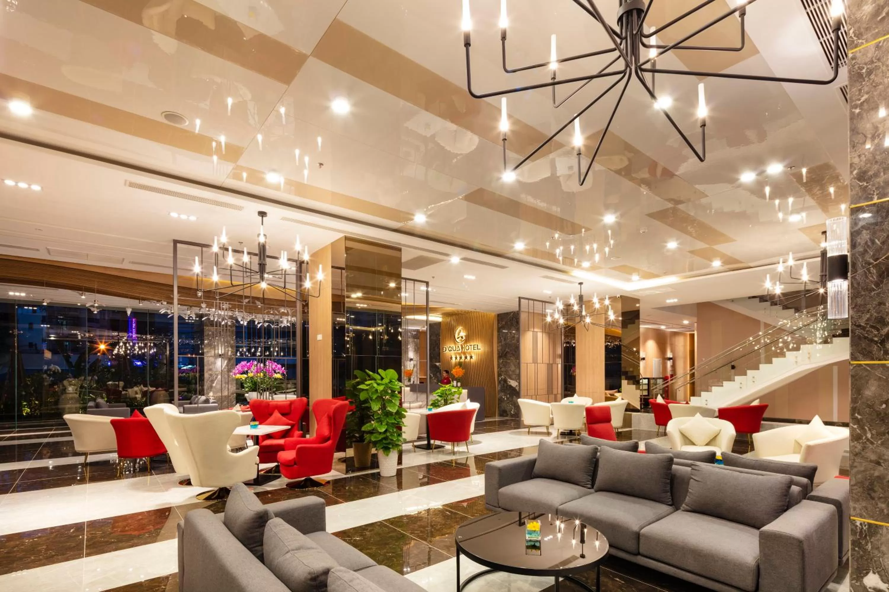 Lobby or reception in DQua Hotel