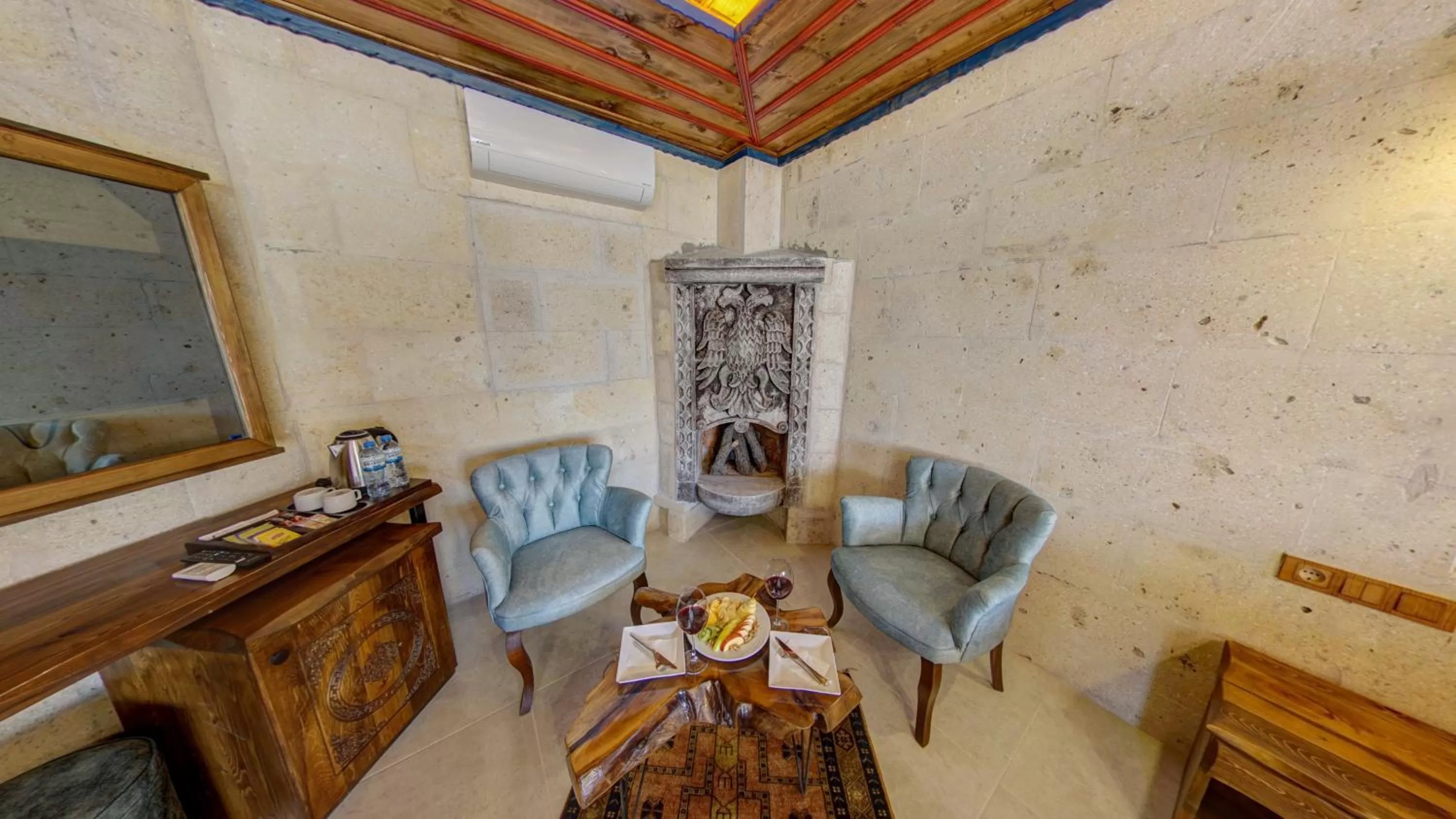 Seating area in Premium Cappadocia House
