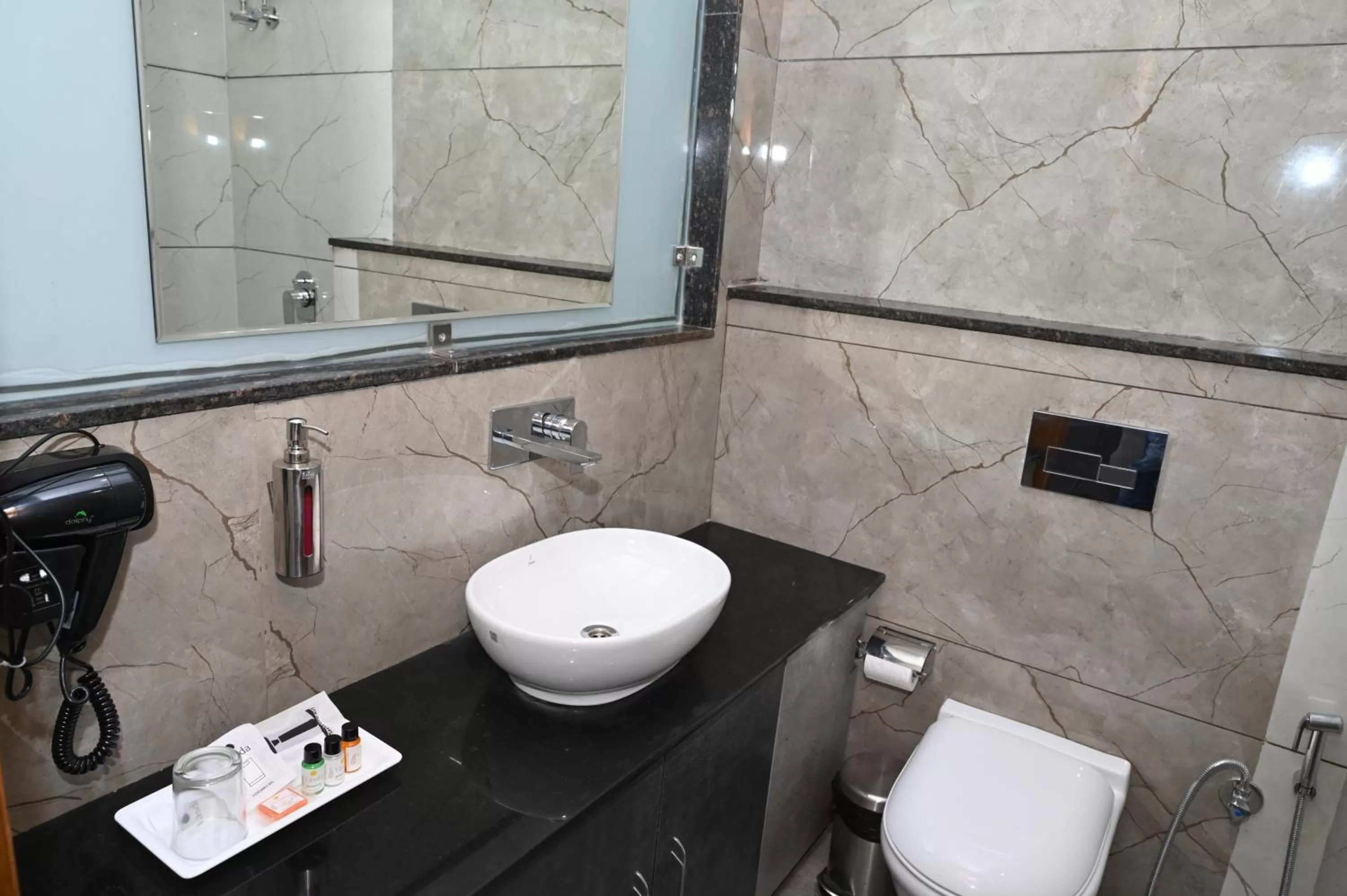 Toilet in Hotel Vasdaa Grand