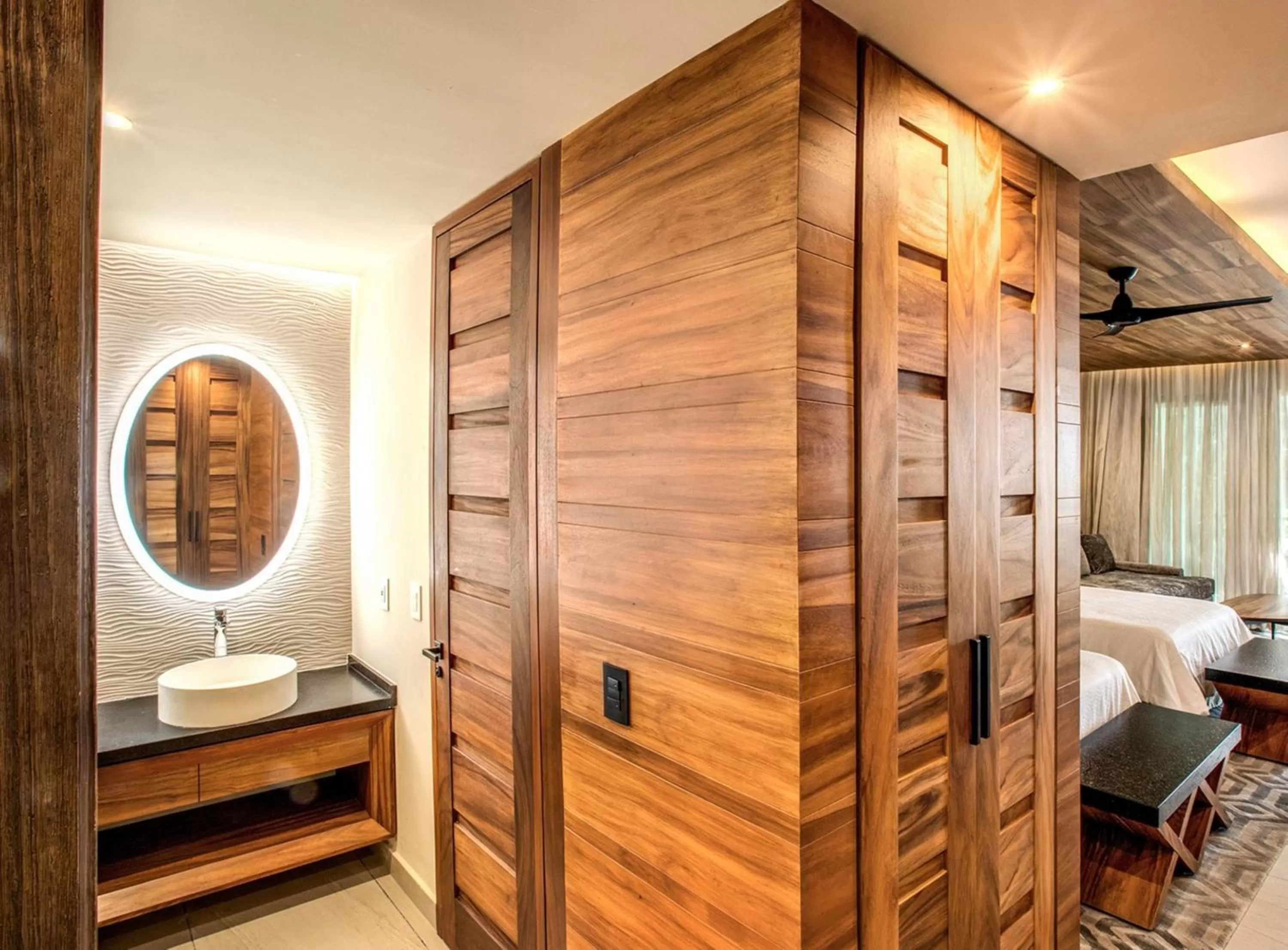 Bathroom, Bed in Palmaïa The House of AïA All Inclusive Wellness Resort