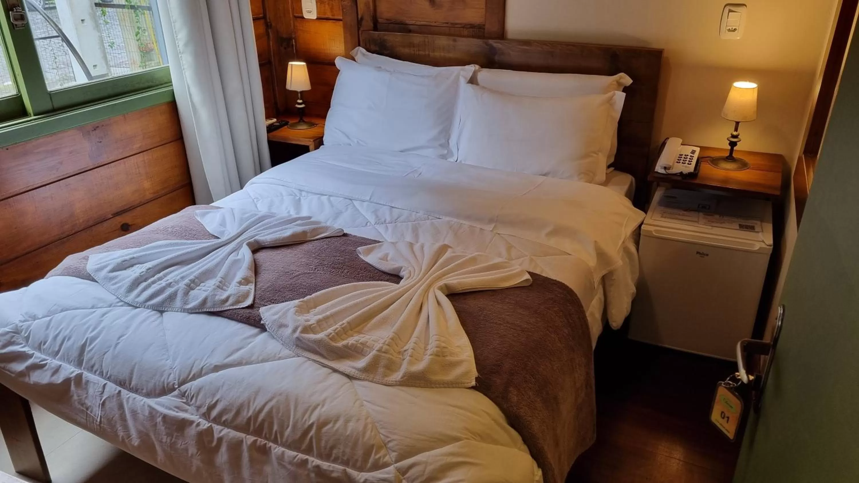 Bed in Pousada Charm Canela