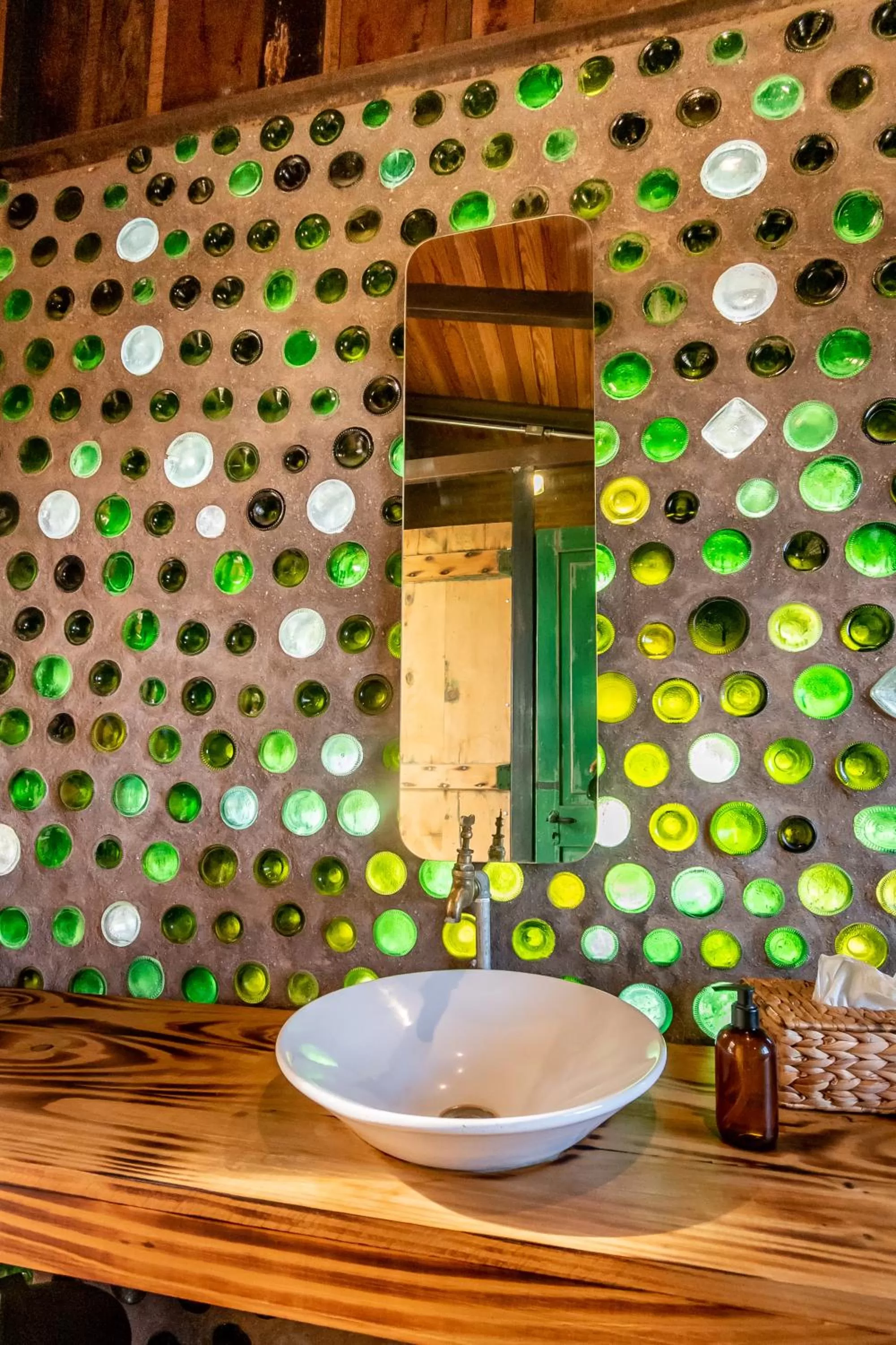 Bathroom in Caliu Earthship Ecolodge