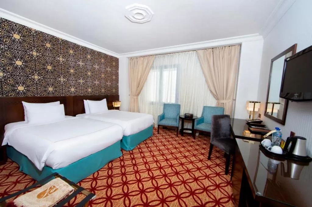 Bed in Dallah Taibah Hotel