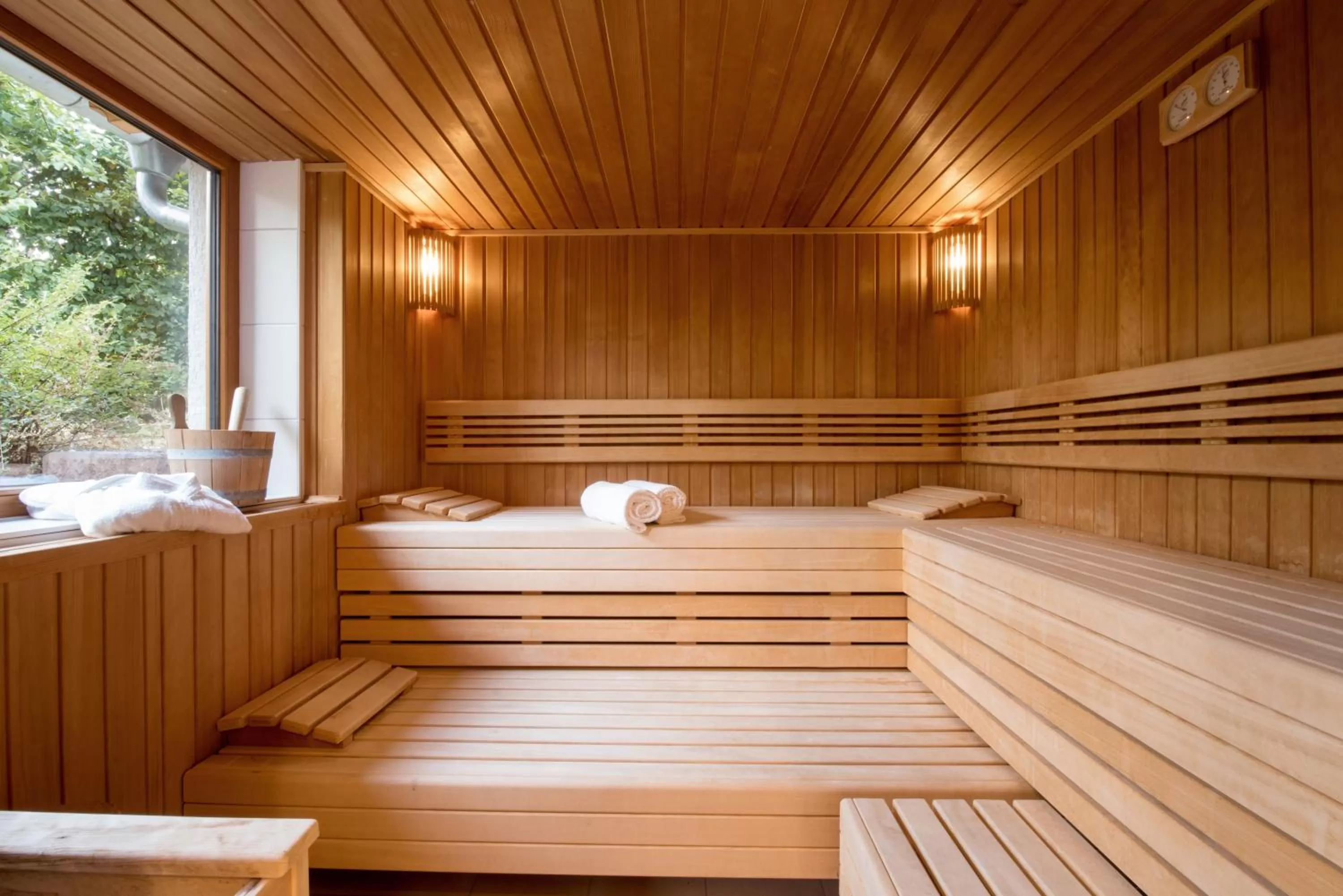 Sauna in Landhotel Lortz