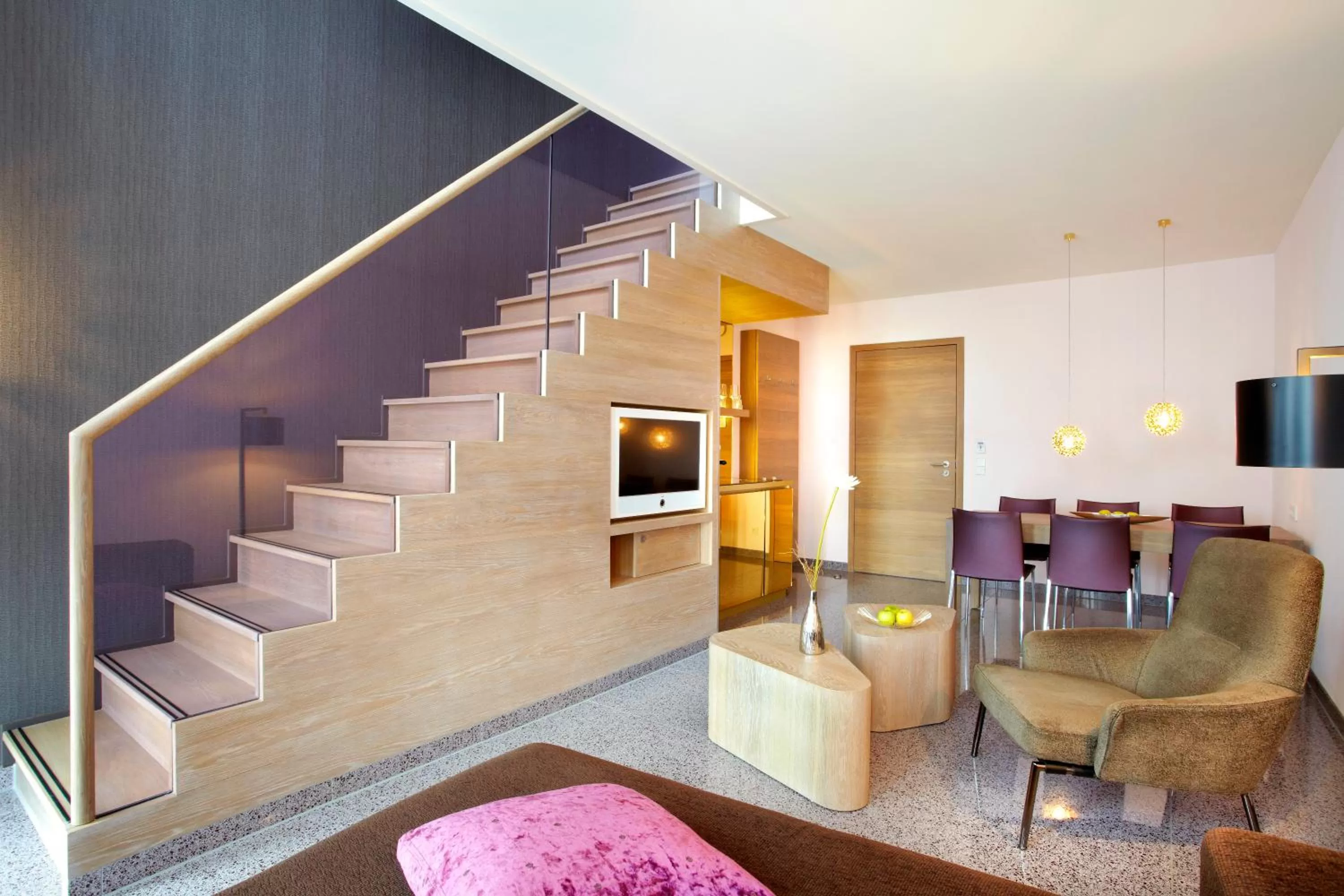 Photo of the whole room, Seating Area in abito Suites