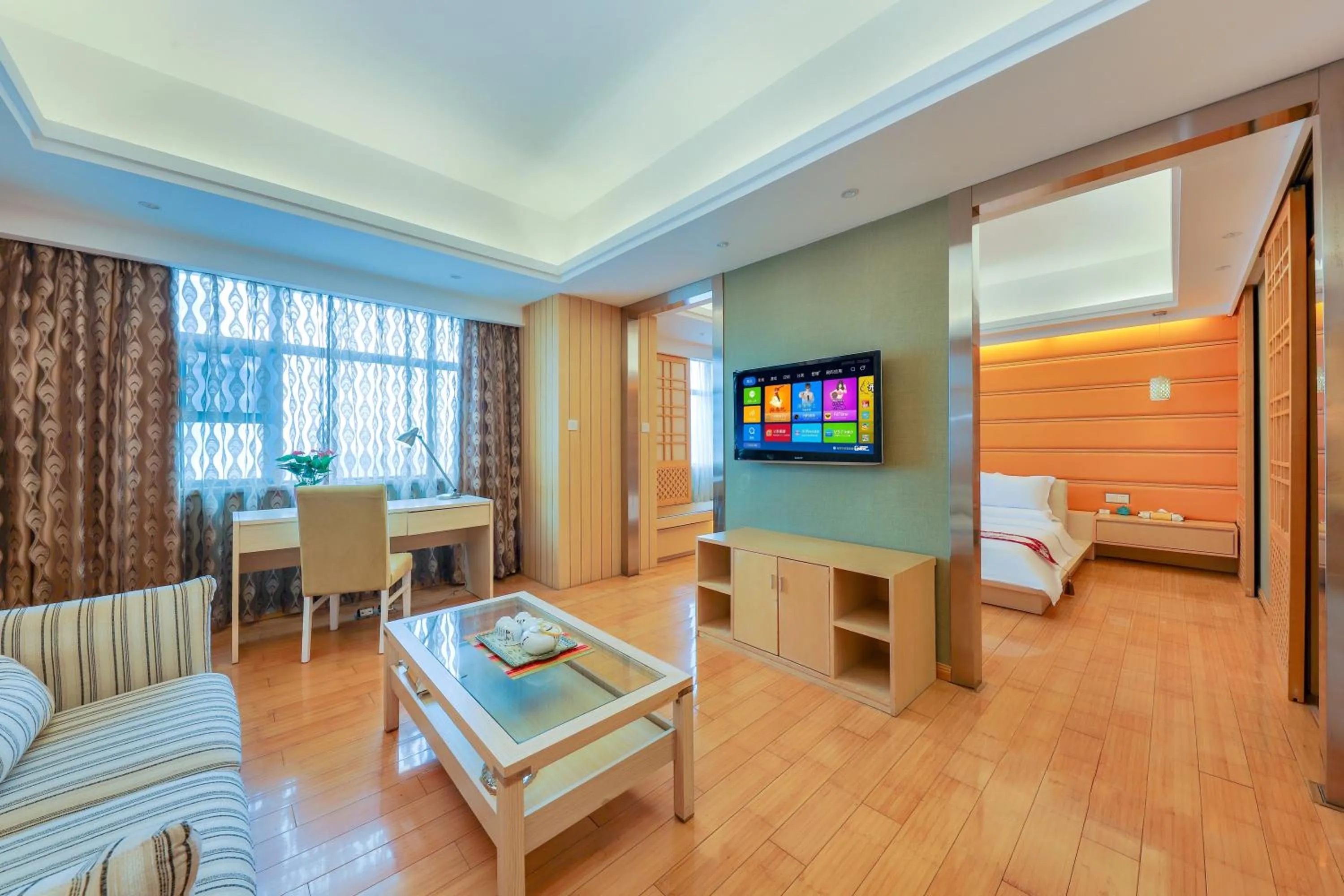 Bed in Zhengzhou Yuehai Hotel