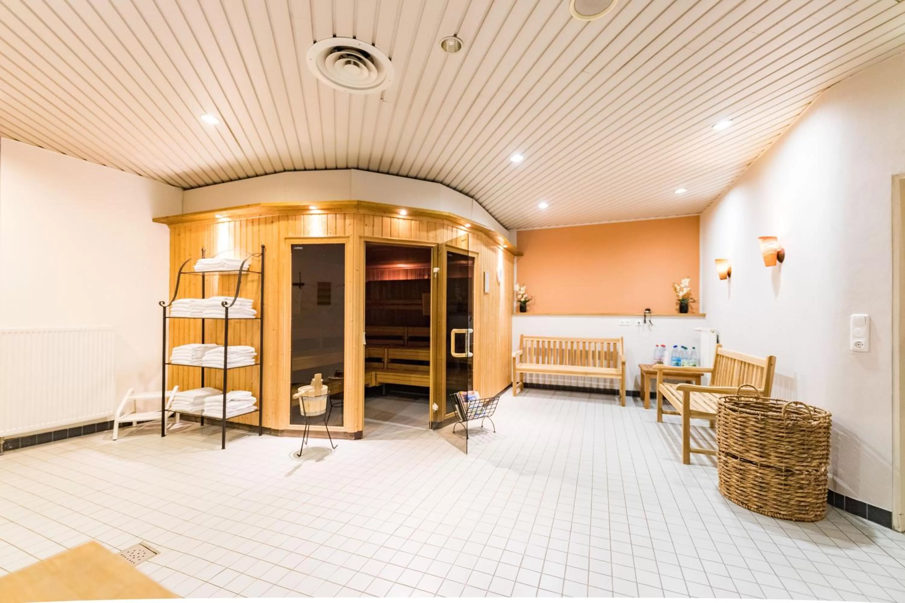 Sauna, Bed in Hotel am Schloß Apolda