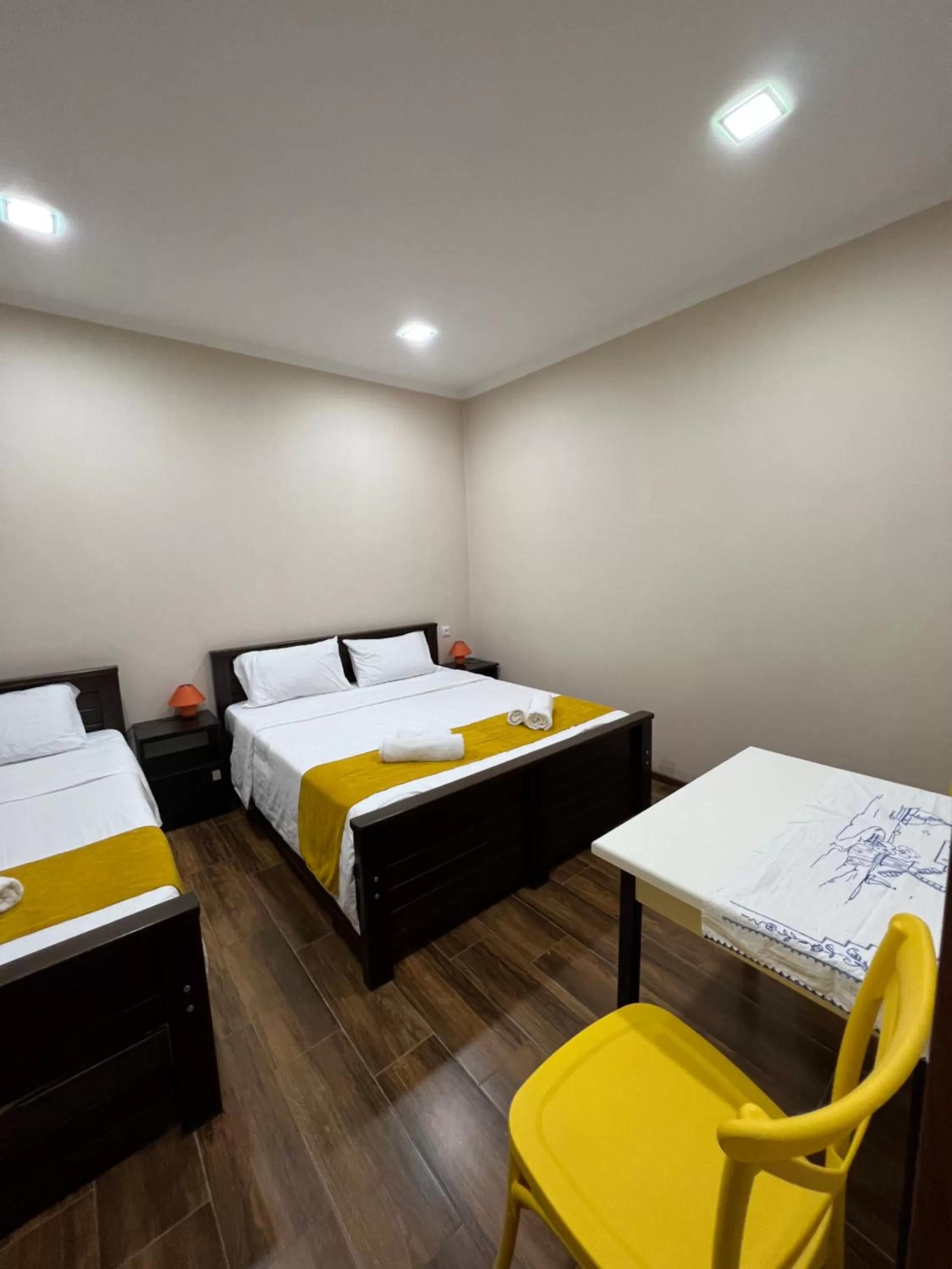 Bed in Borjomi Yellow Hotel