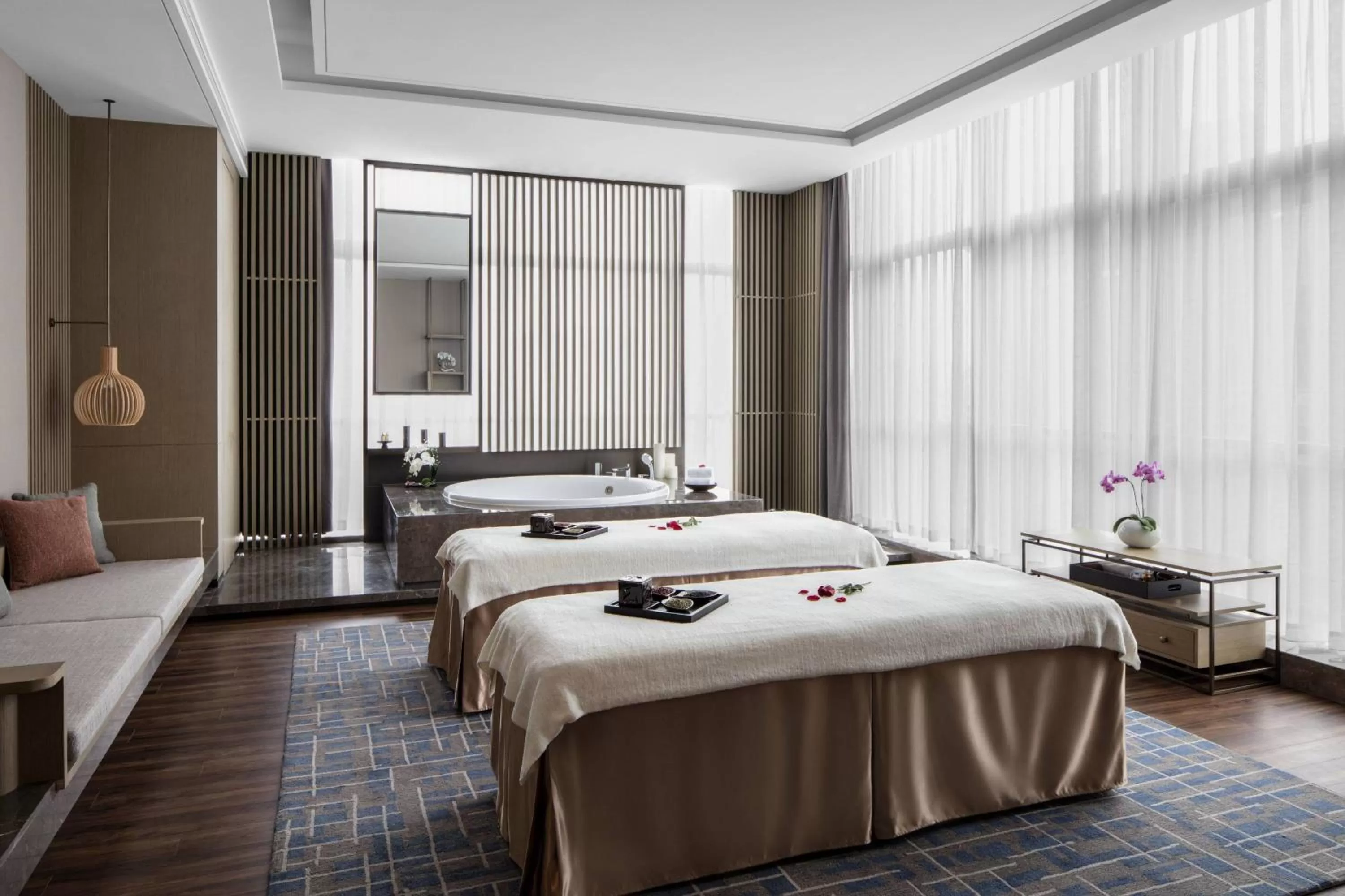 Spa and wellness centre/facilities, Bed in Zhangjiagang Marriott Hotel