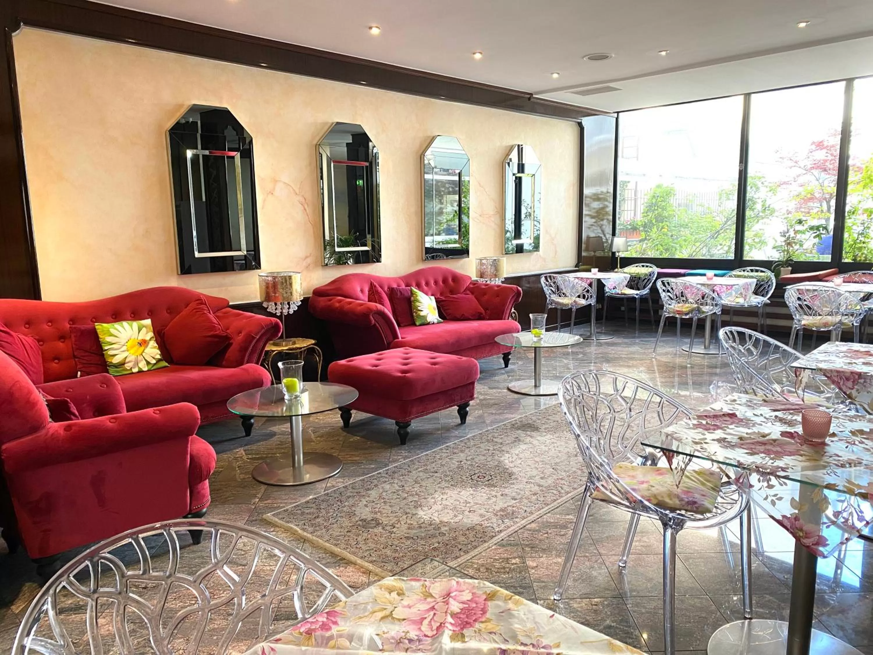 Seating area in Hotel Condor