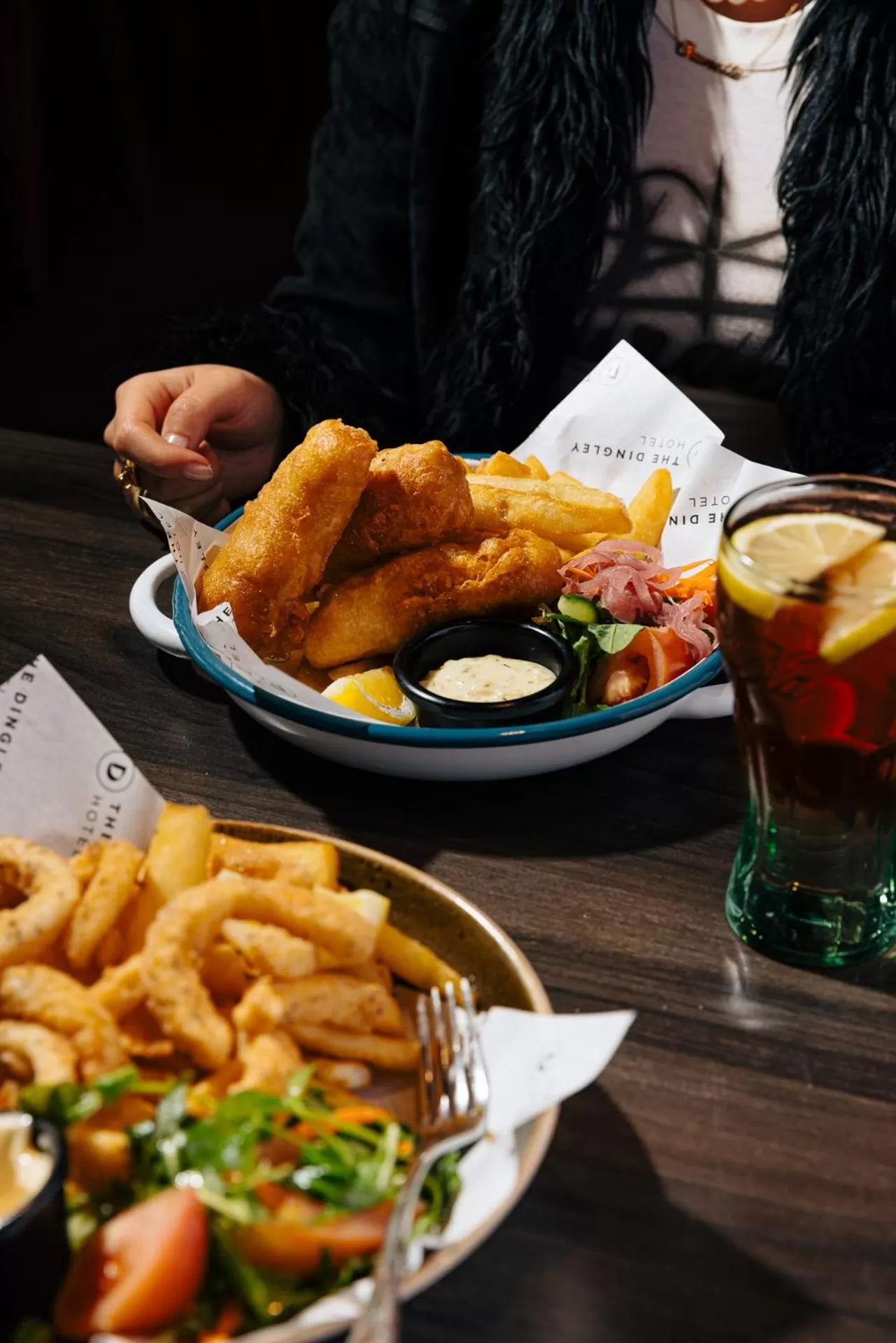 Food and drinks in The Dingley Hotel