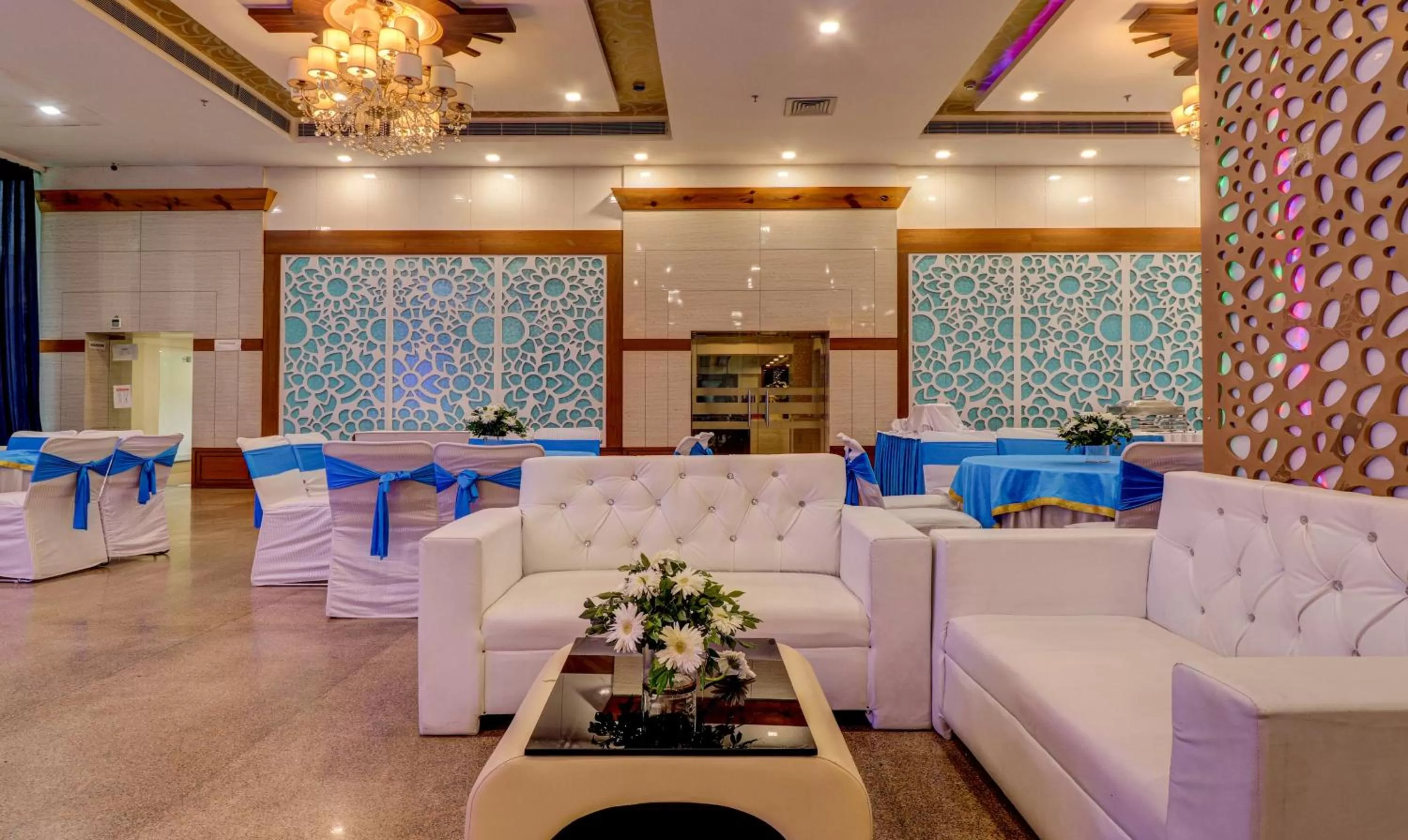 Seating area in Treebo Premium Pearl Avenue Banquets And Lawn